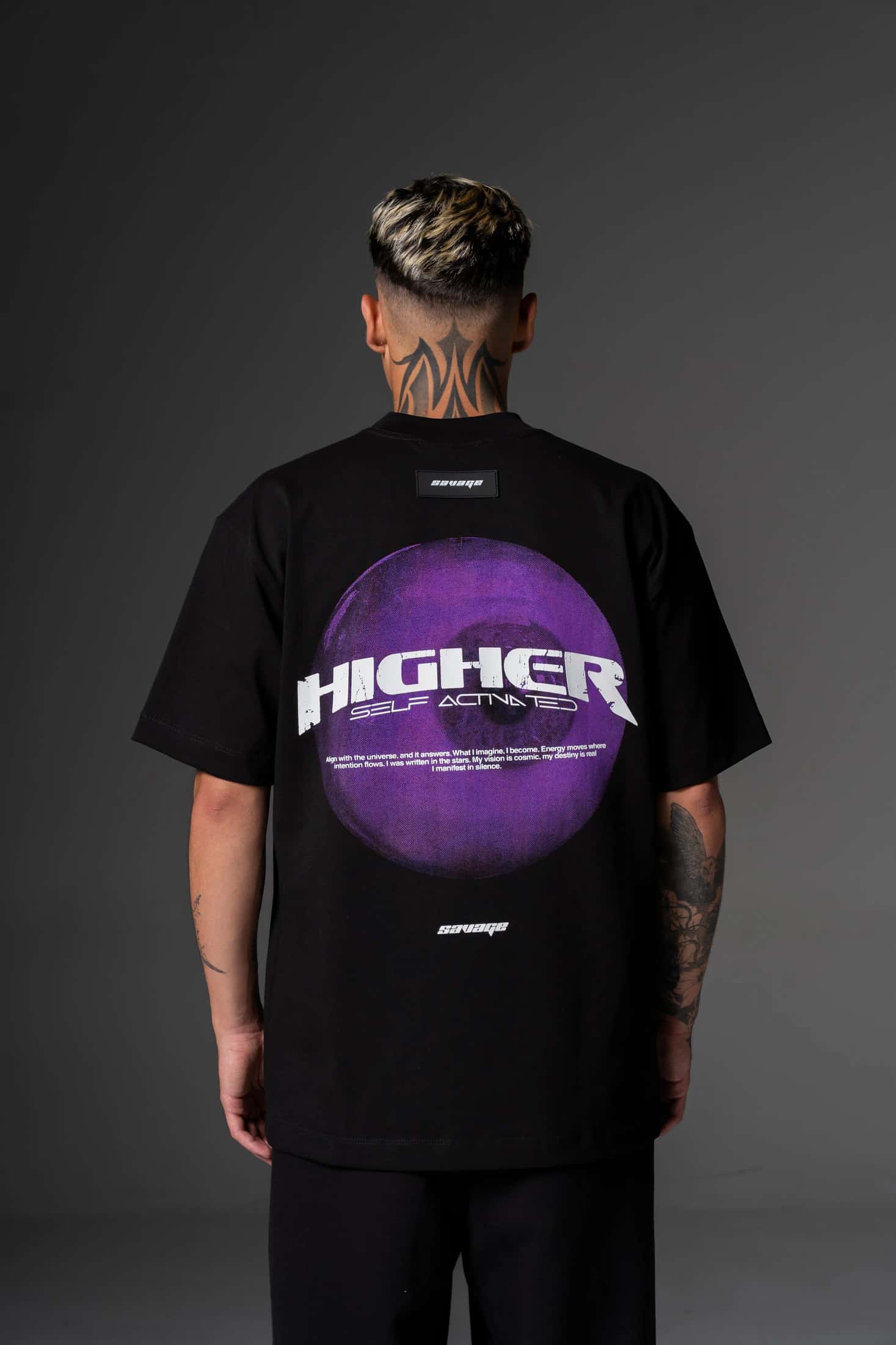 T shirt Higher Morada 250 gramos