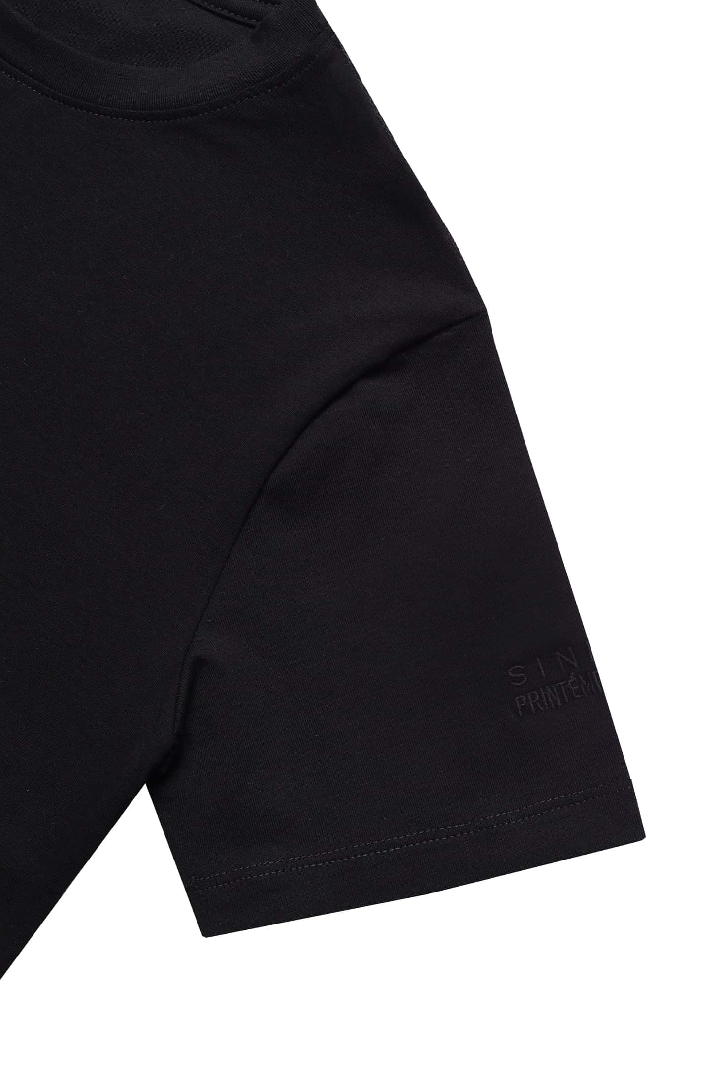 MONOGRAM SLIM BLACK T-SHIRT - miniatura 4