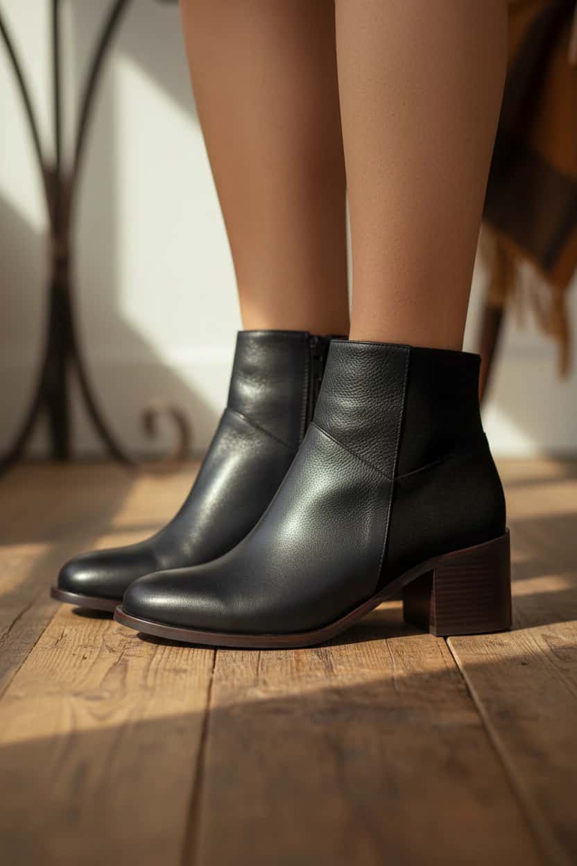 Botin Bianca Cuero Azul - miniatura 2