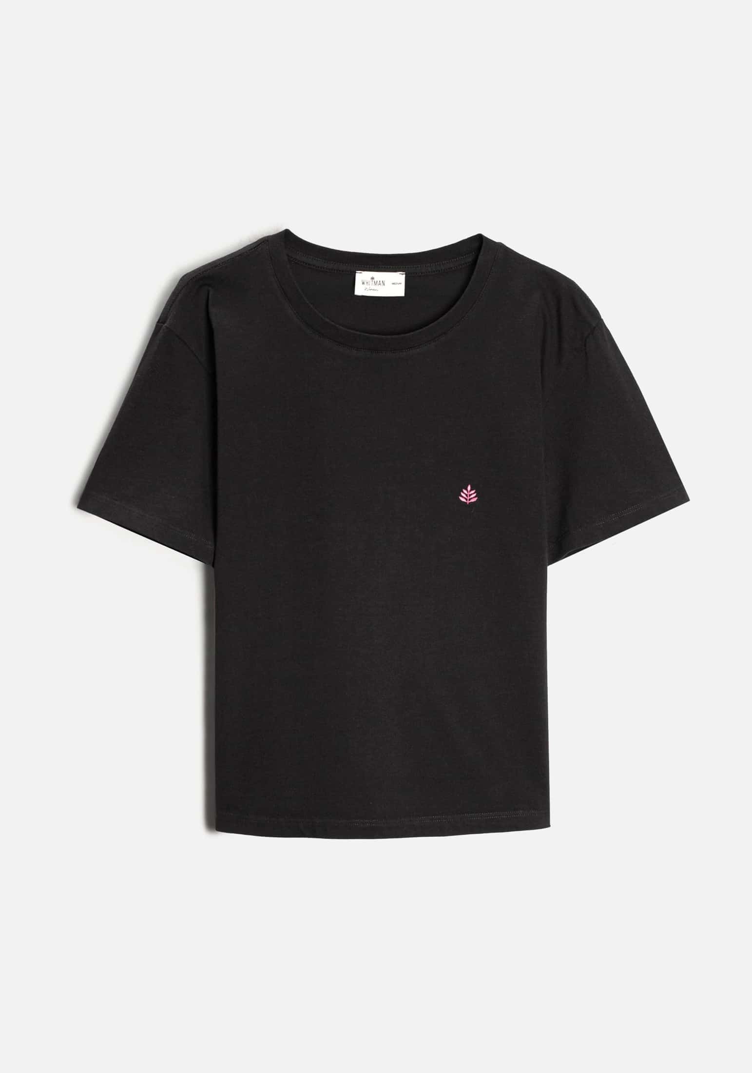 Camiseta M Unicolor CR L-Fuc Negro