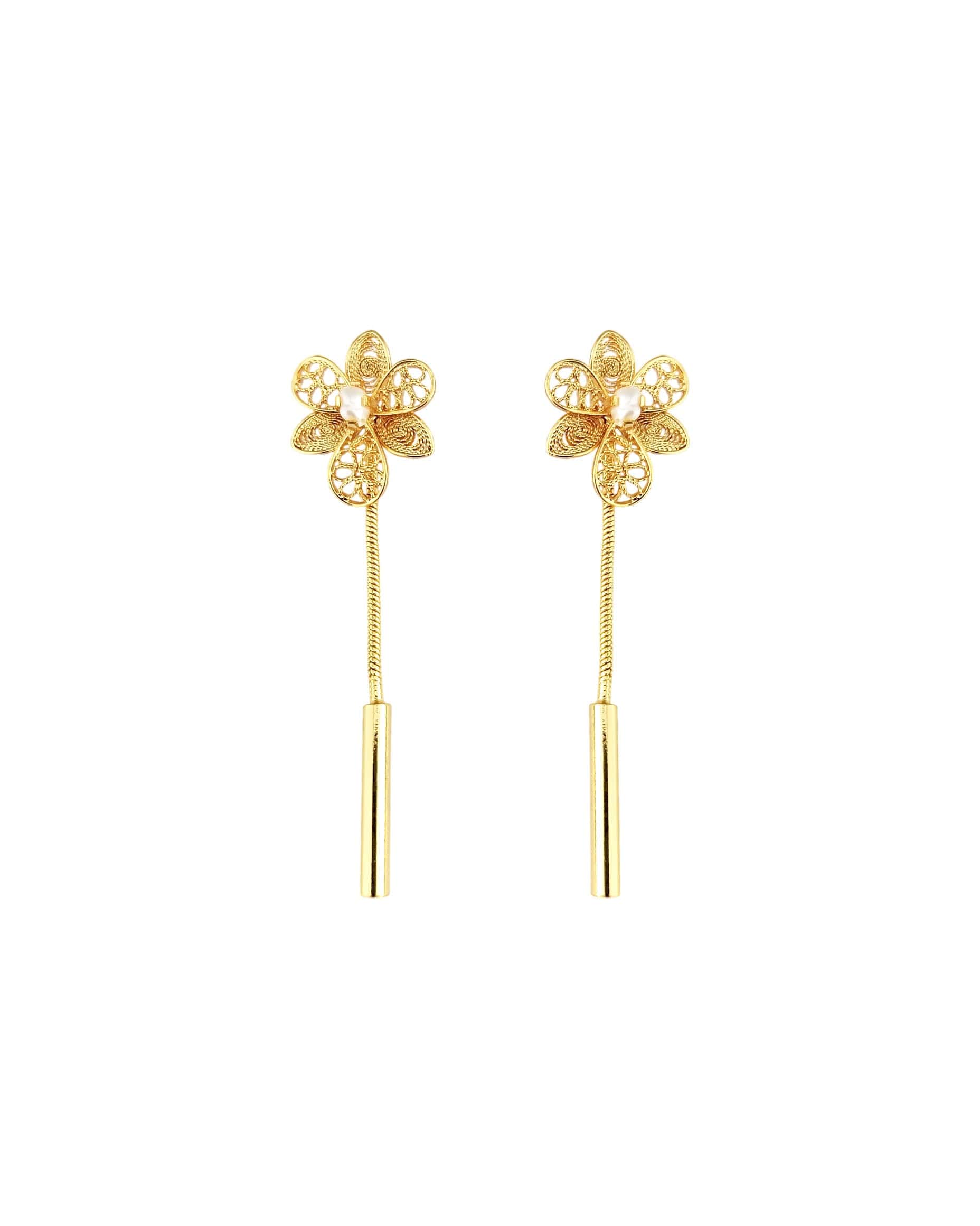 Aretes filigrana doble función Esther