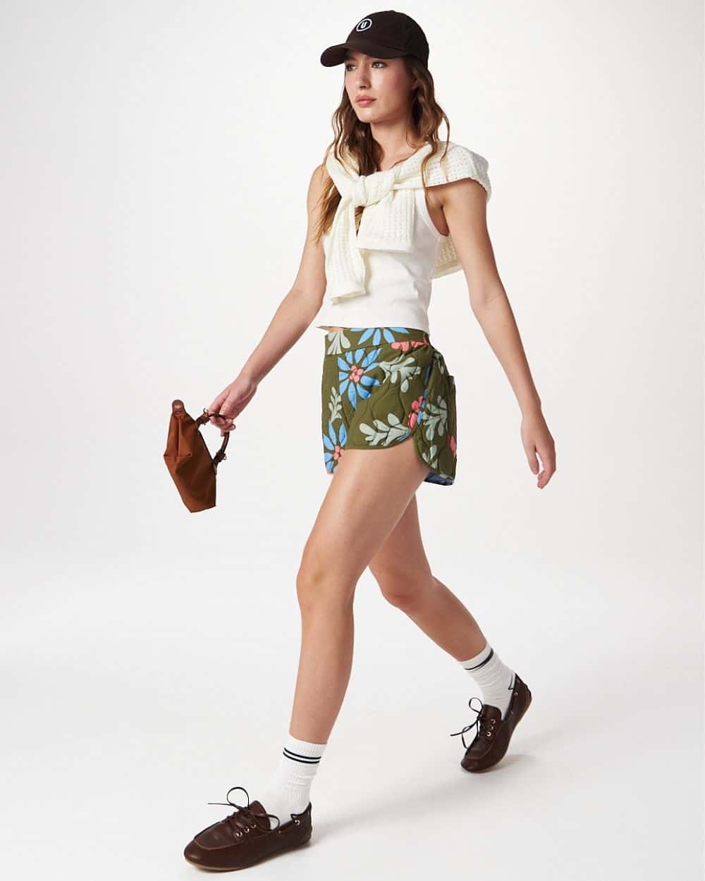 FLORAL QUILTED SHORT