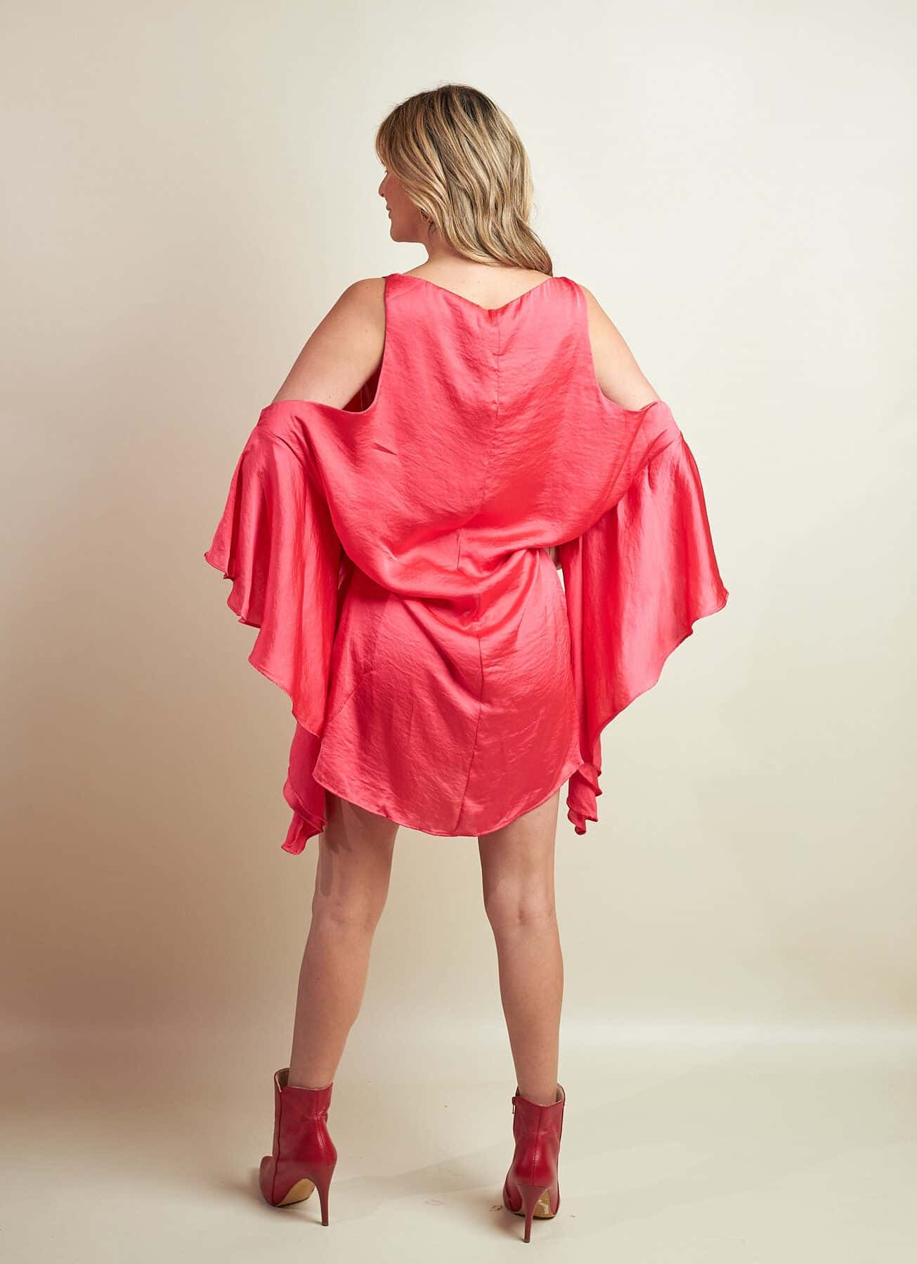 Vestido Gaviota I Coral - miniatura 3