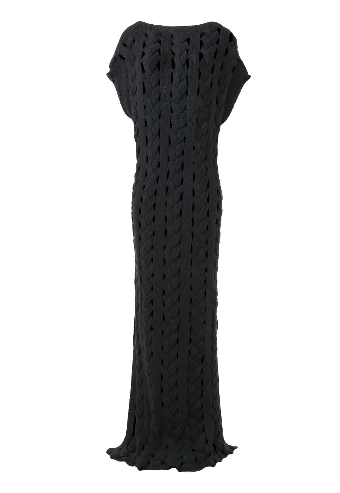 FLAT BRAIDED KNITTED DRESS