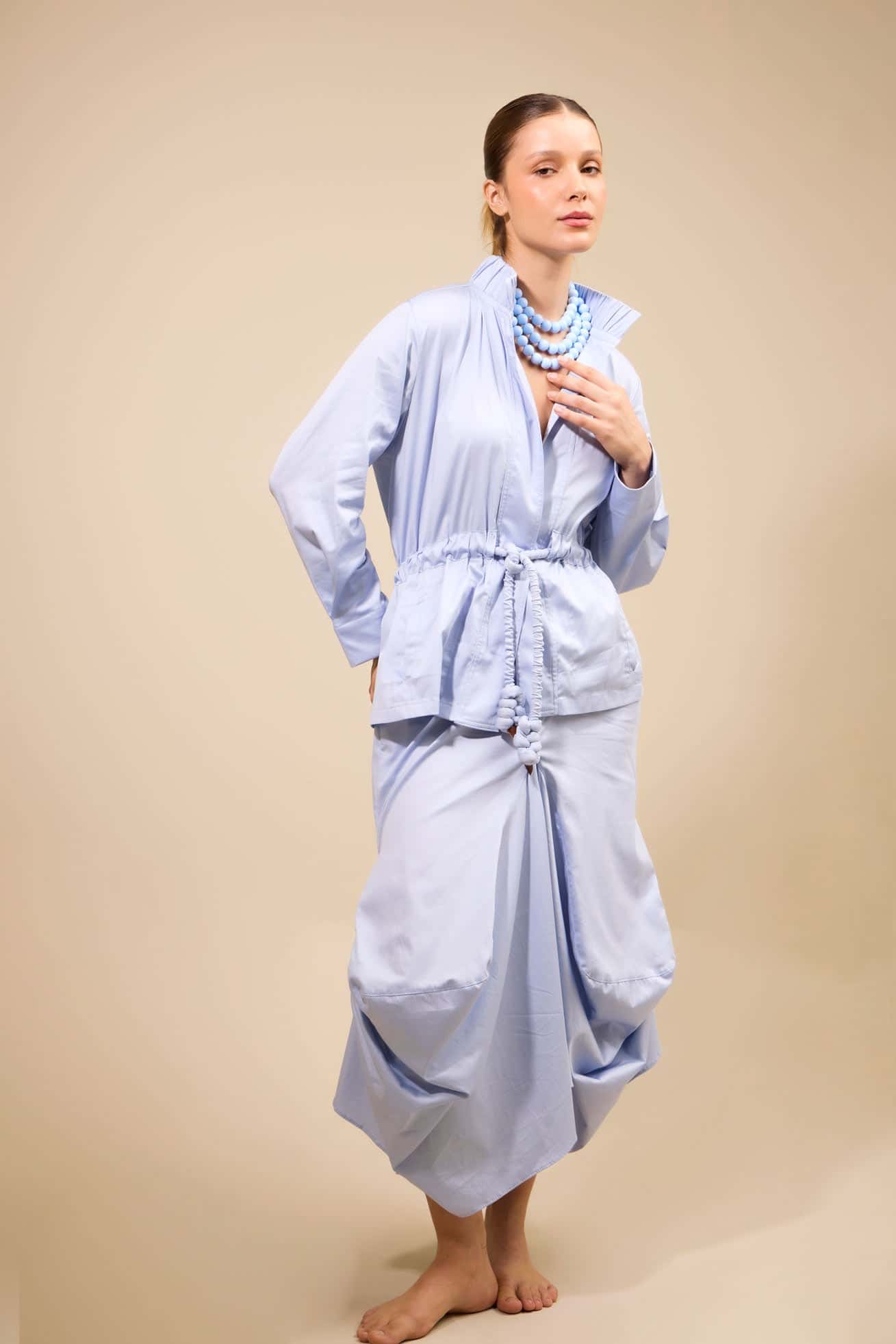 FALDA PASAJE SKY BLUE