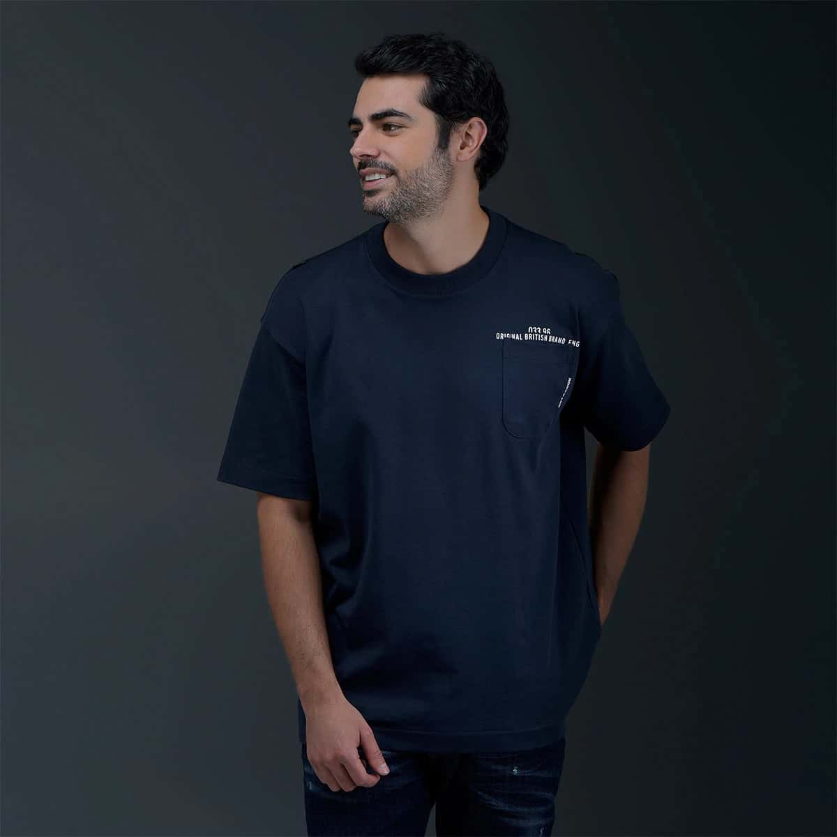 Camiseta Loose Azul