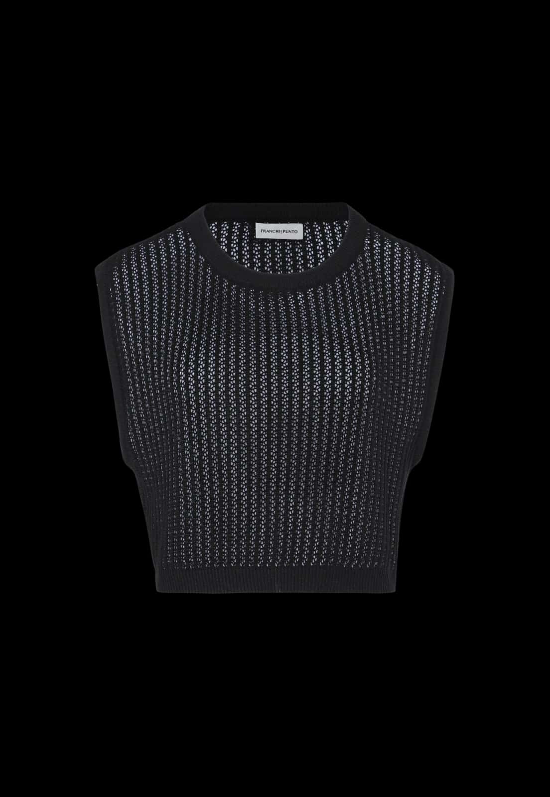 Crop Top Luau – Negro