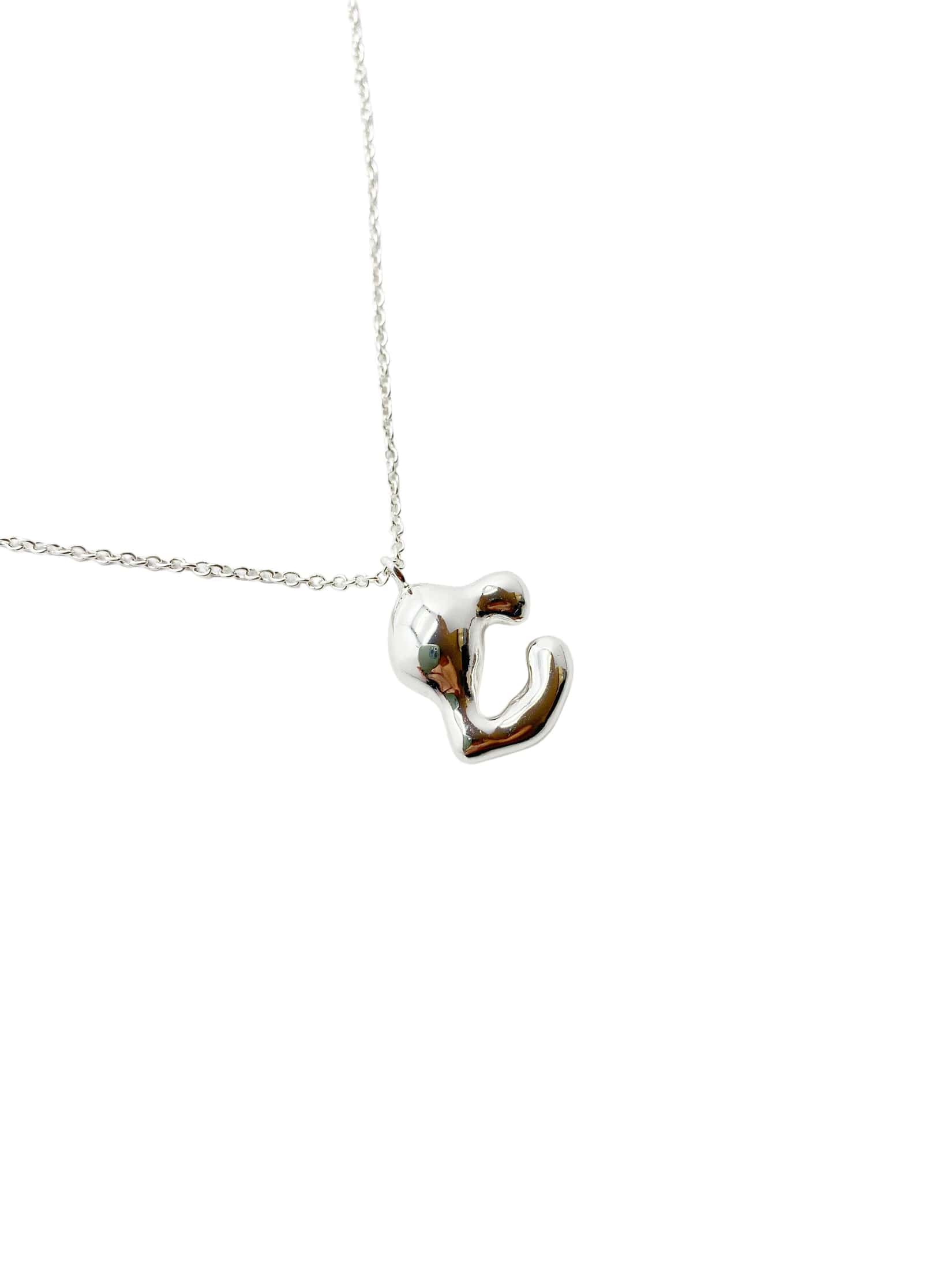 cadena letra cosmic water silver - miniatura 8