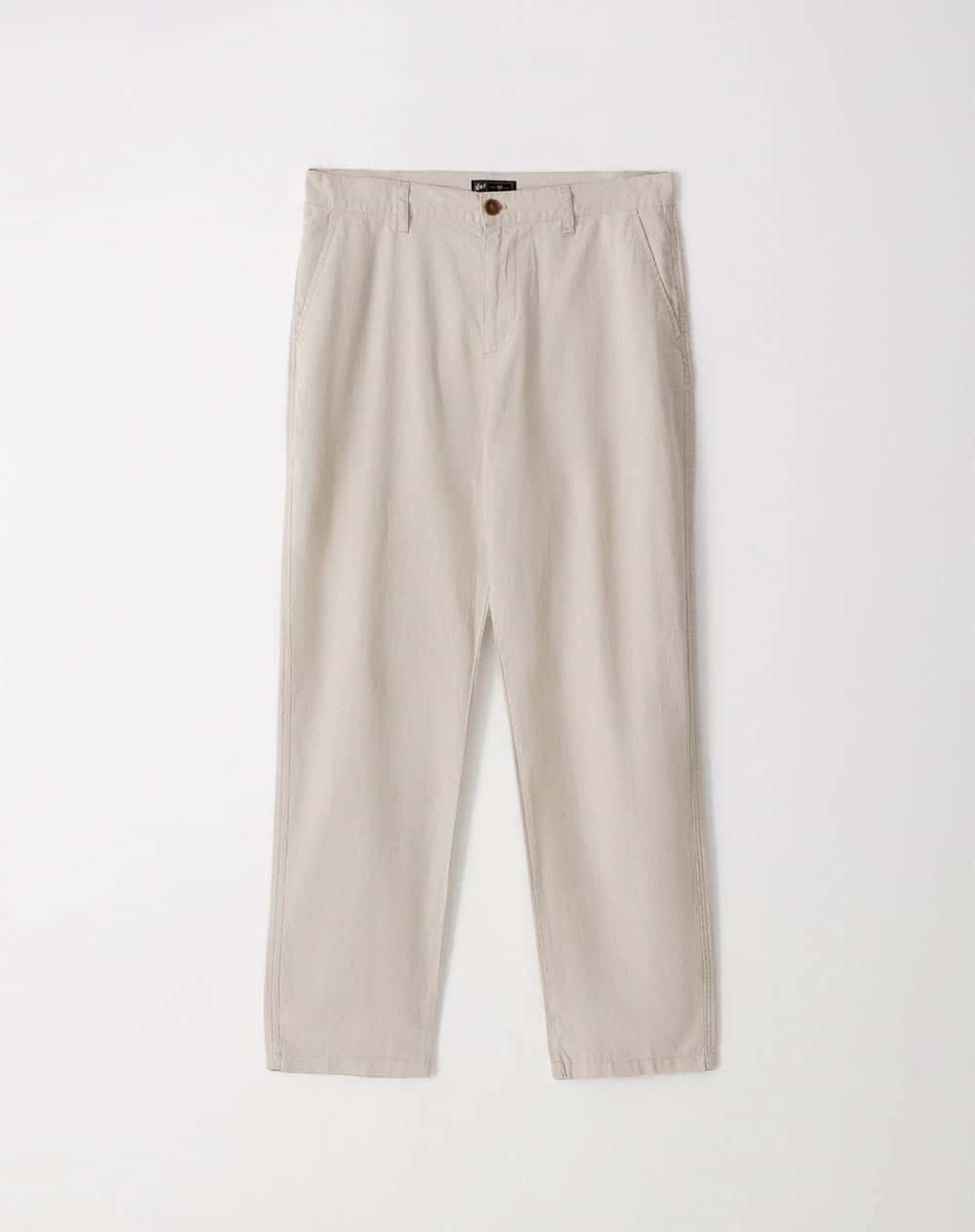 Pantalón chino regular caqui hombre