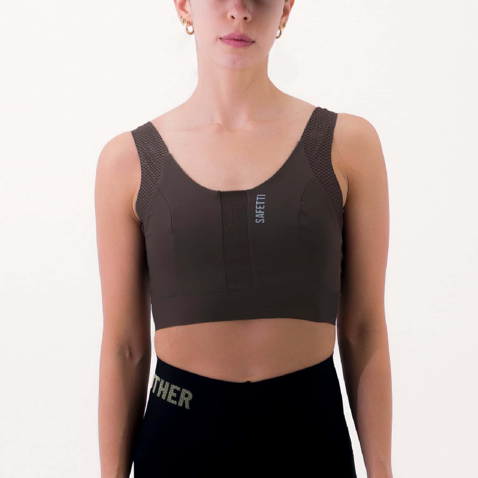 TOP RUNNING SYNK CAFÉ PARA MUJER - miniatura 3