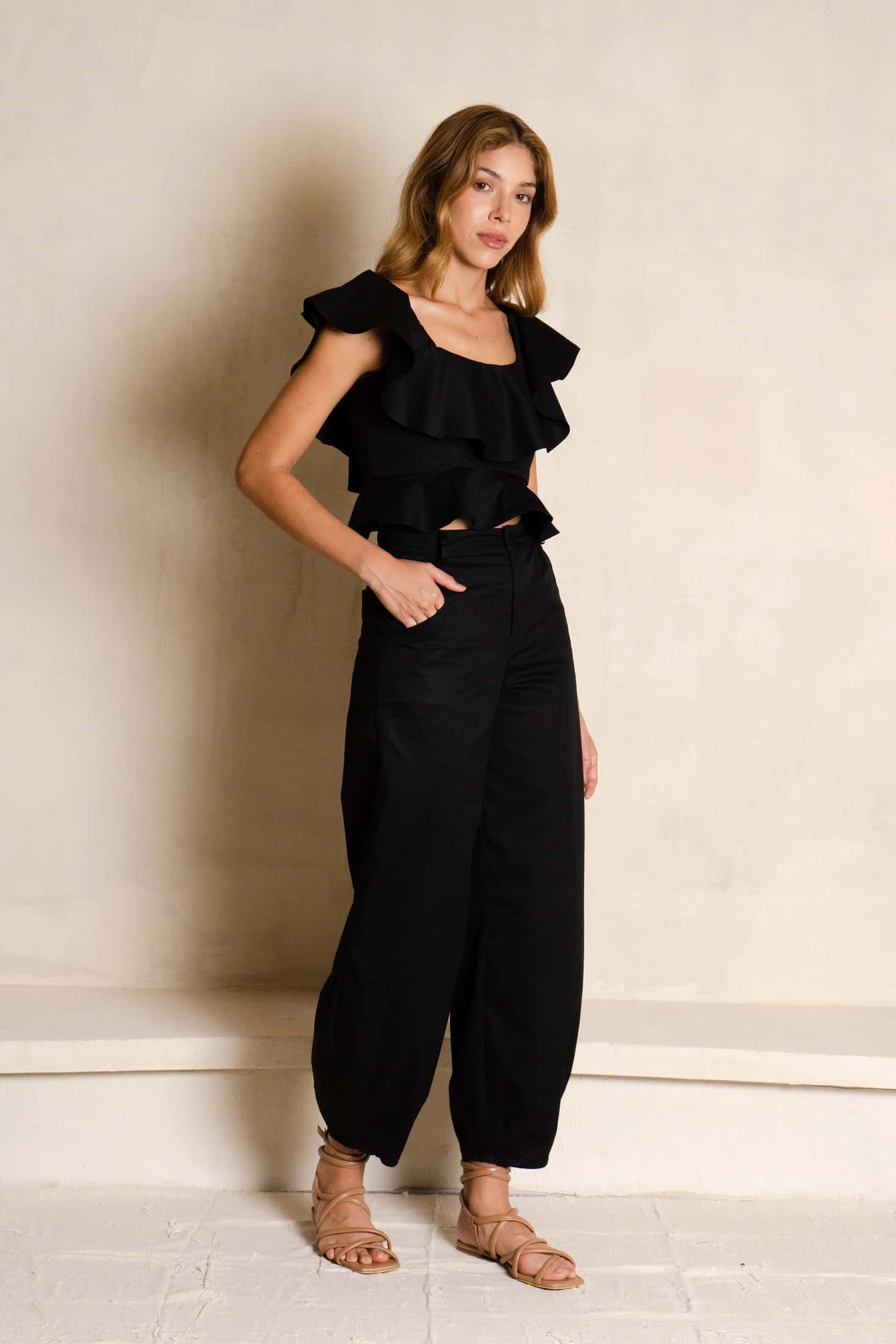 Top Cotton  Negro - miniatura 1