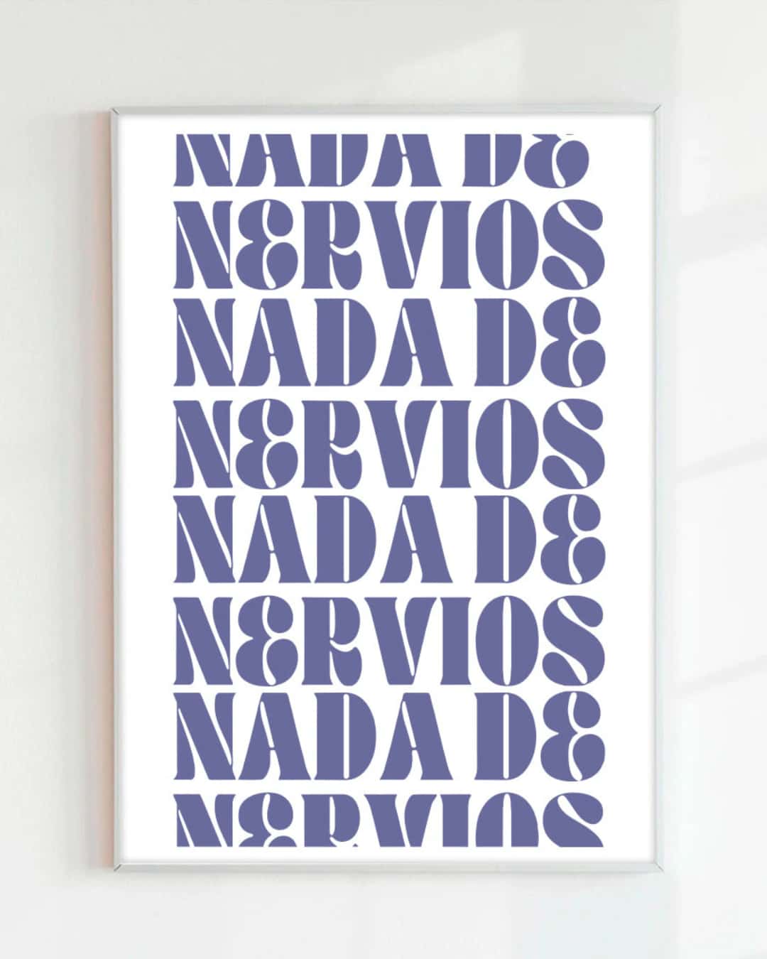 PRINT NADA DE NERVIOS LILA (PAPEL 75GR)