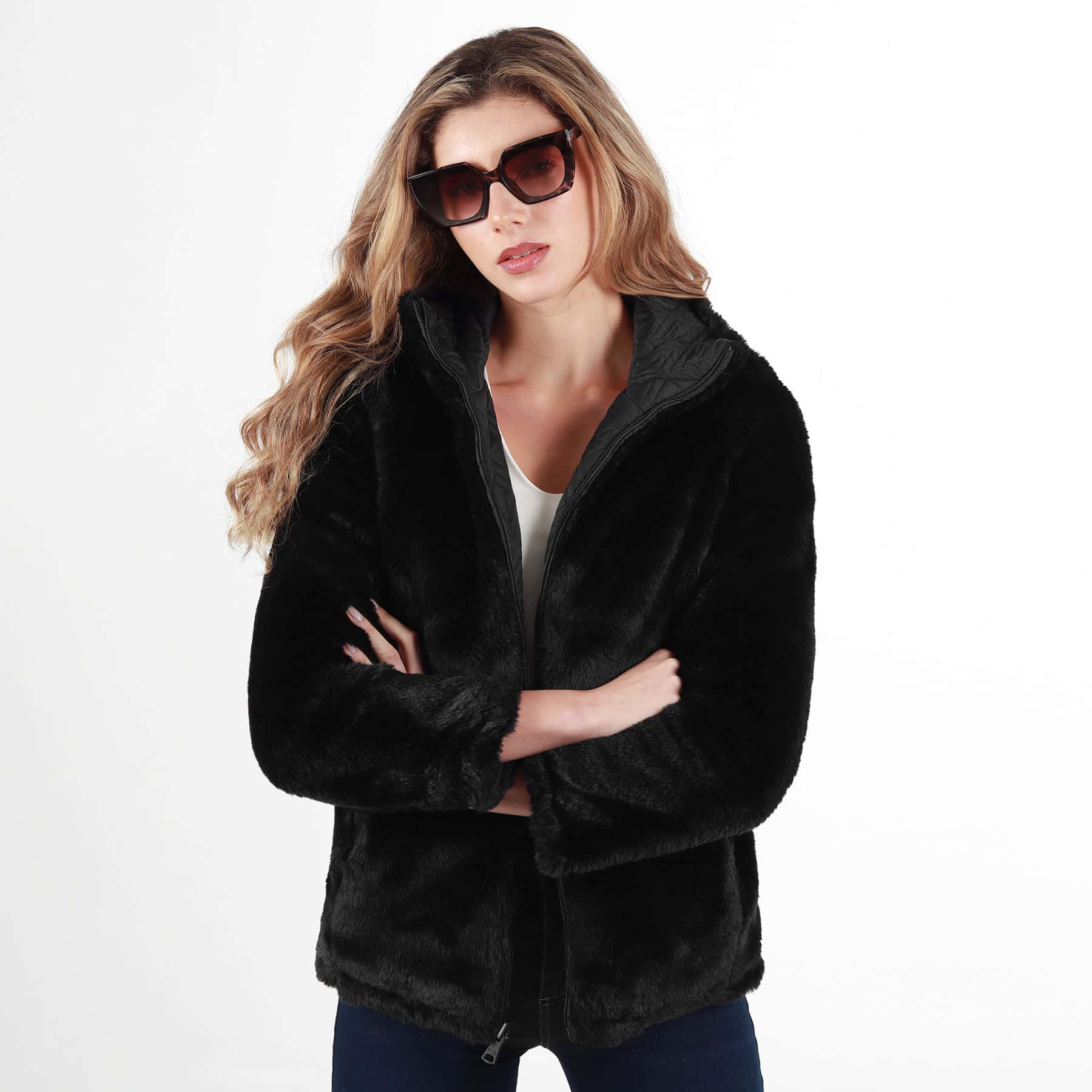 Chaqueta Doble faz Acolchada Suave