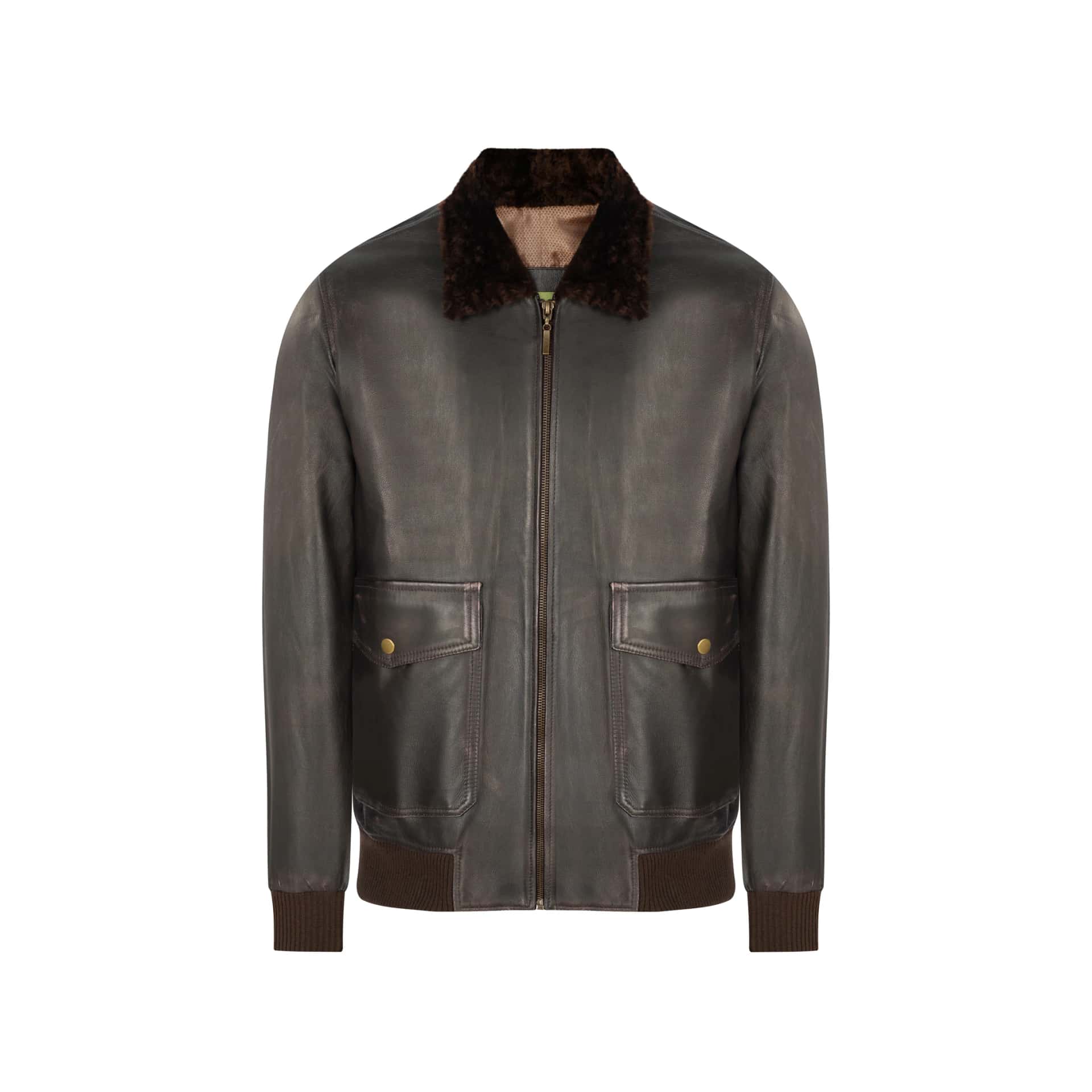 SANTAMARIA SHEEPSKIN BOMBER JACKET