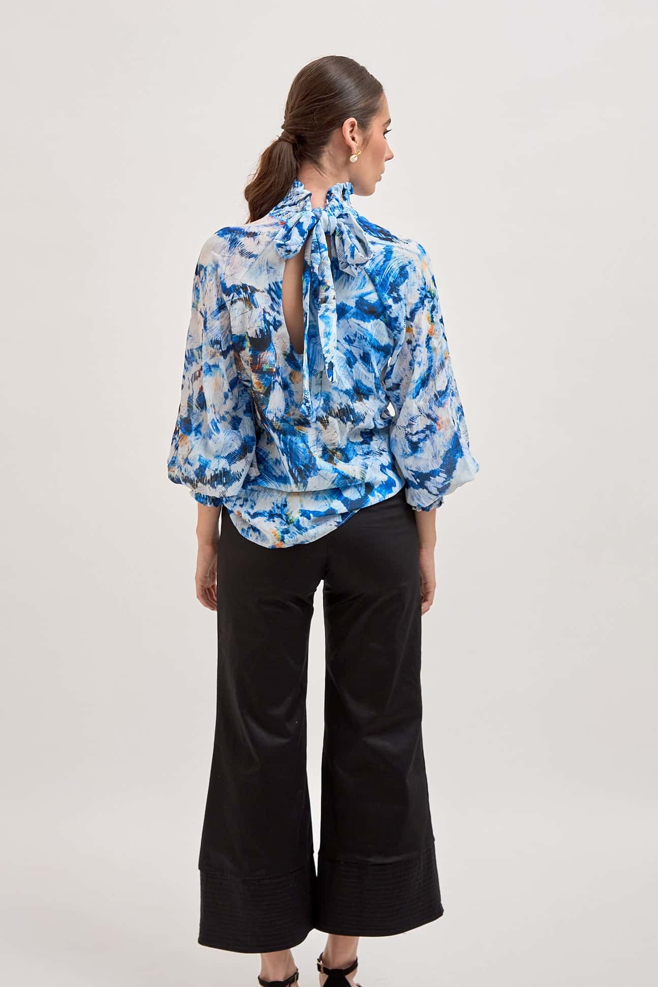 Blusa Brestel Plumas Azul - miniatura 11