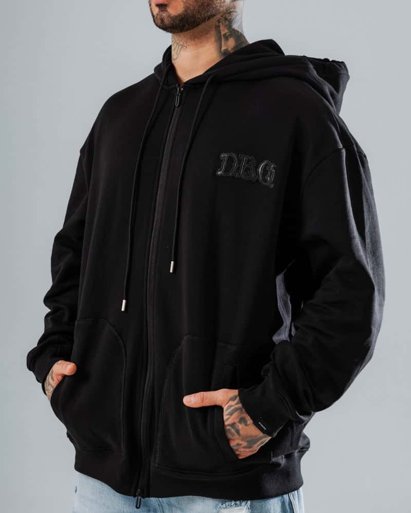 Hoodie Negro Oversize DRK - miniatura 6