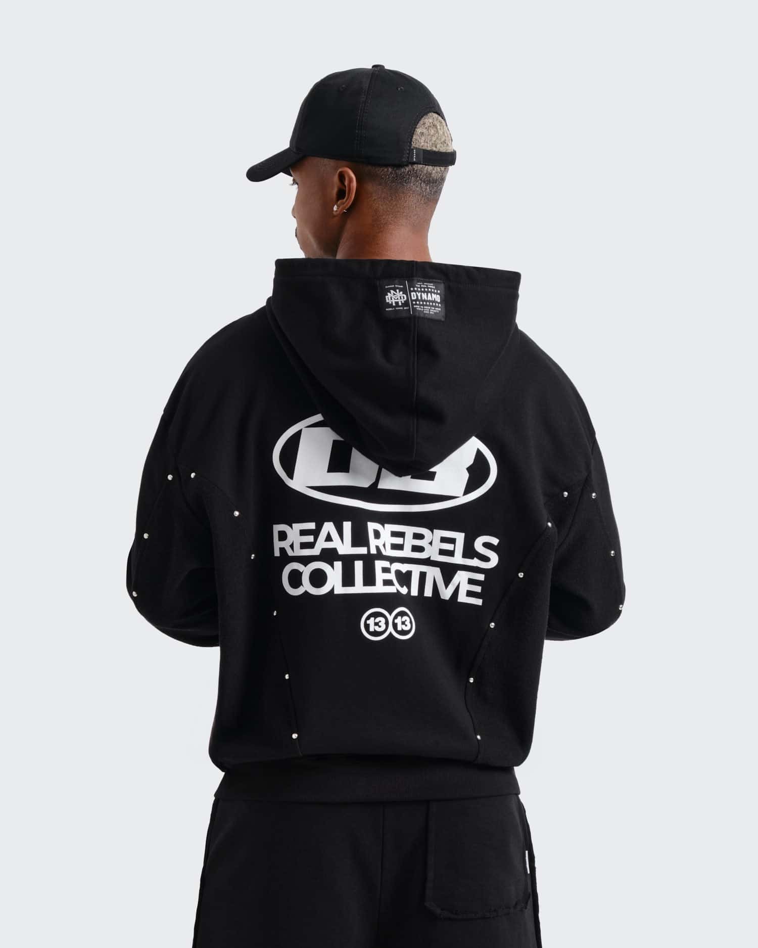 Hoodie Negro Oversize Real Rebels