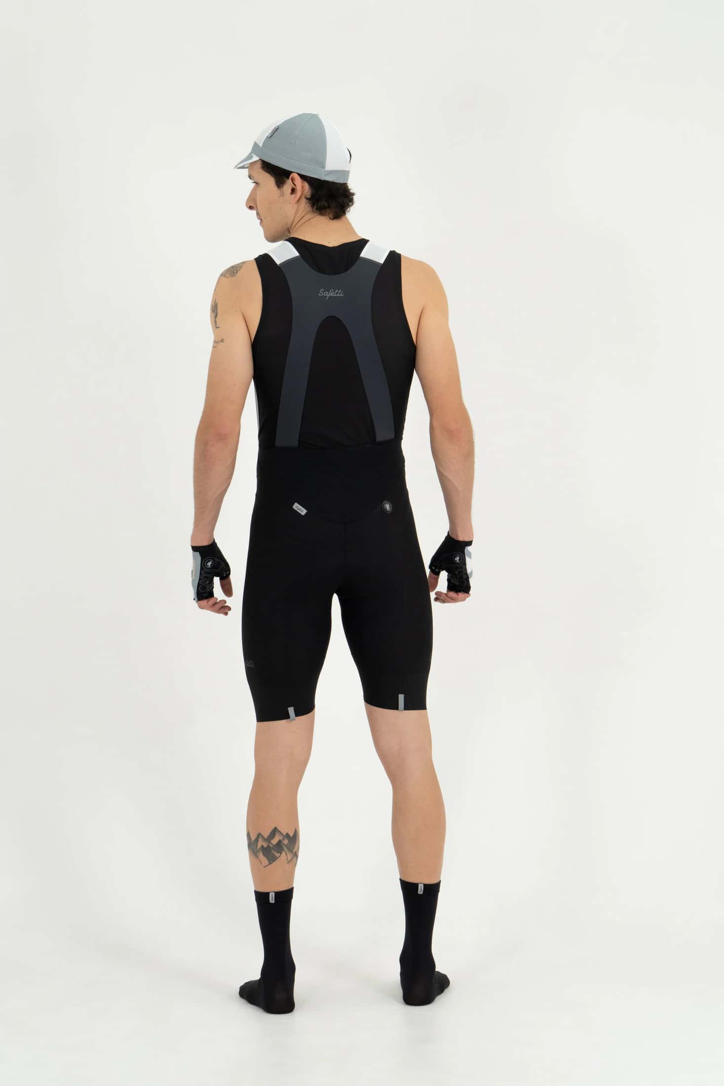 PANTALONETA CICLISMO CON CARGADERAS GIRONA NERO PARA HOMBRE - miniatura 2