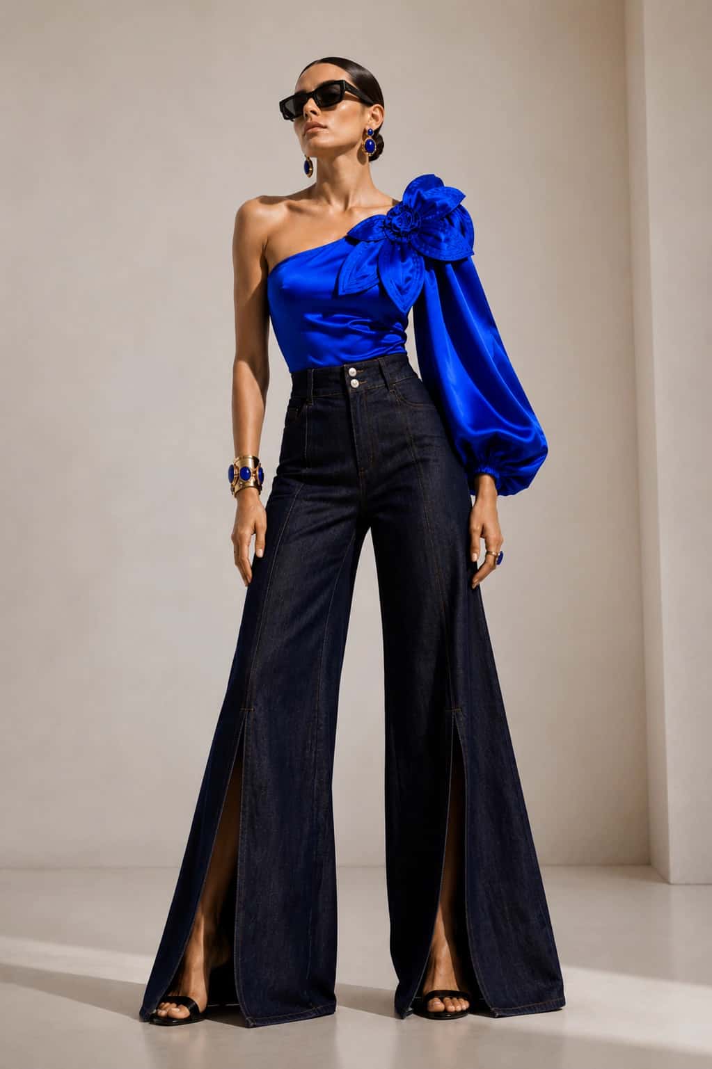 Blusa Flouren azul - miniatura 4