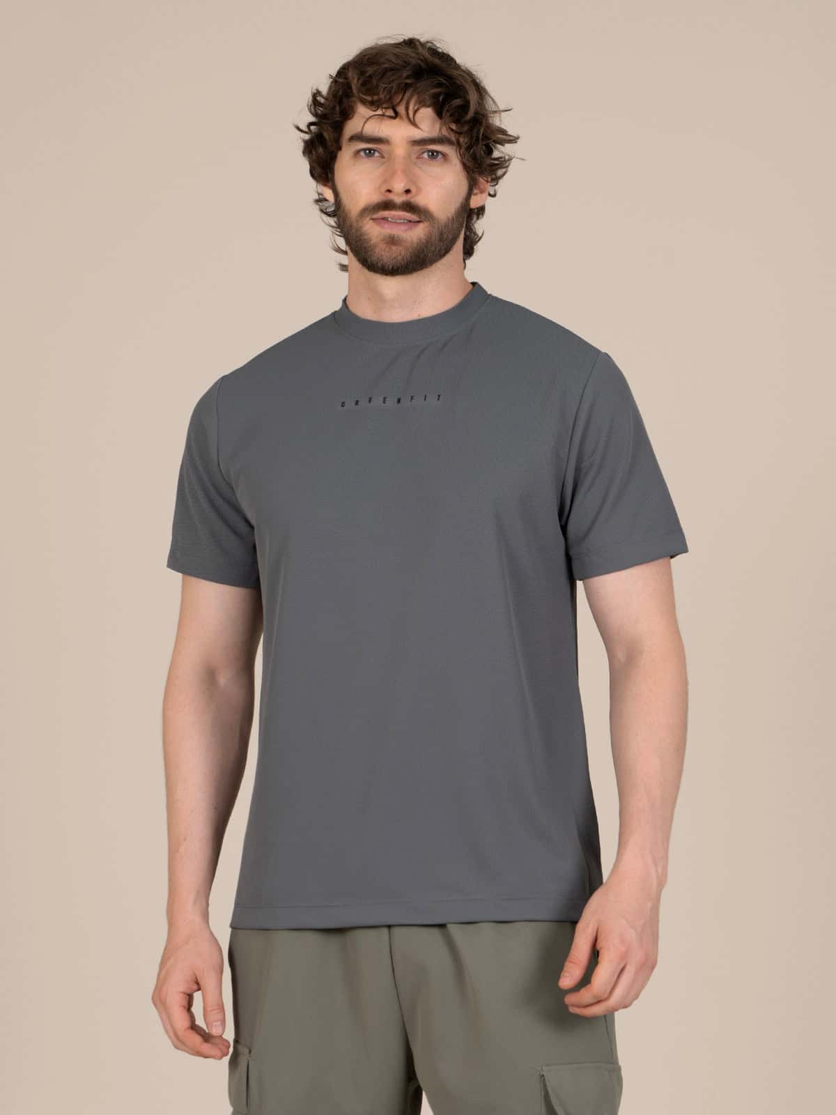 Camiseta hombre jordan grecia gris