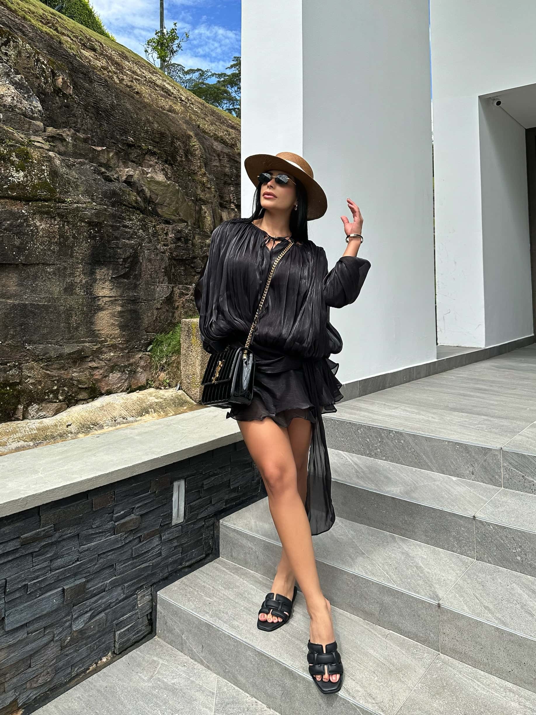 BLUSA   O  VESTIDO  LUCREZIA NEGRO - miniatura 2
