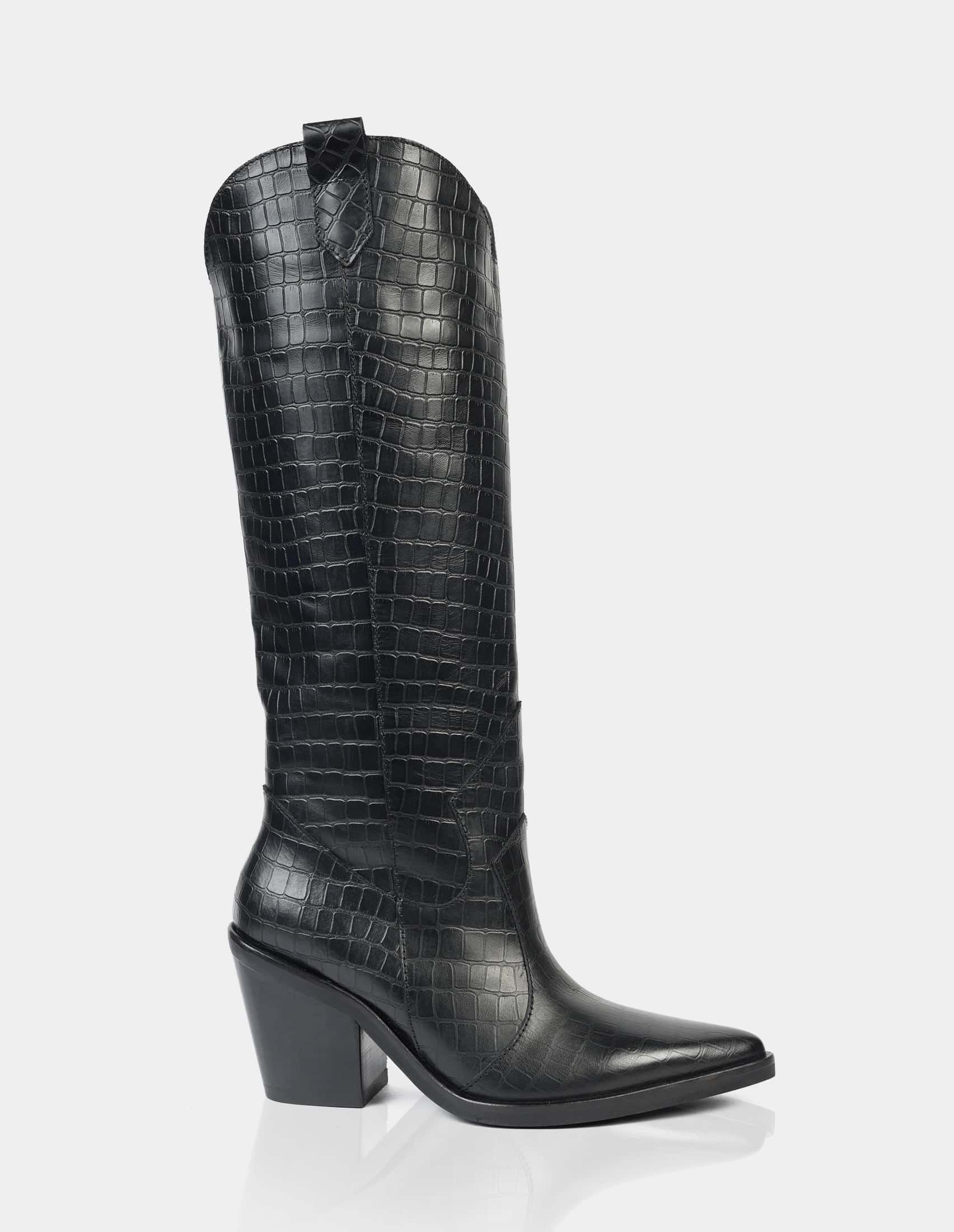 Texana Cameron Croco Negro