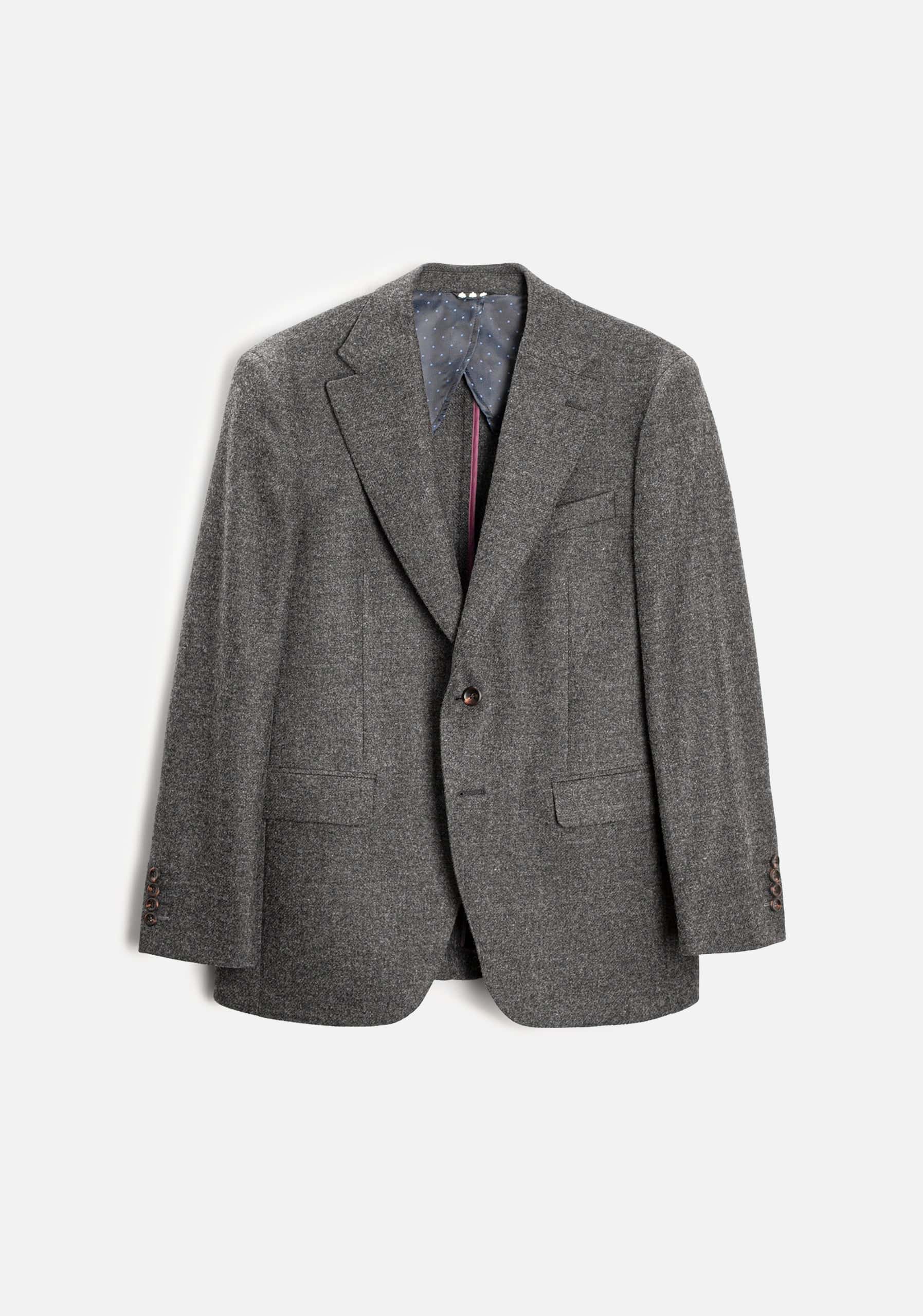 Blazer H Poet Lana Gris Medio Jaspe