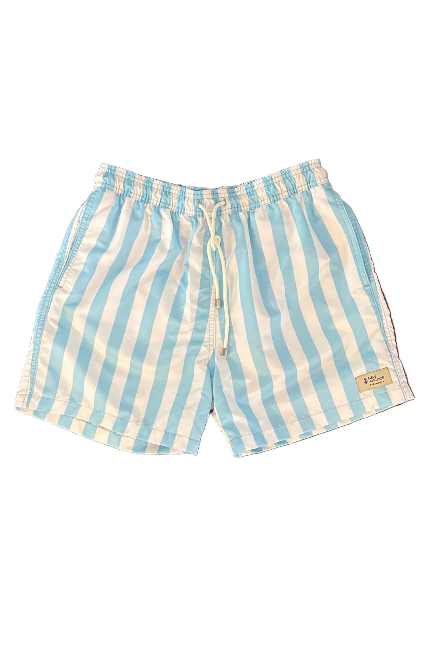 Pantaloneta Rayas Azul Claro