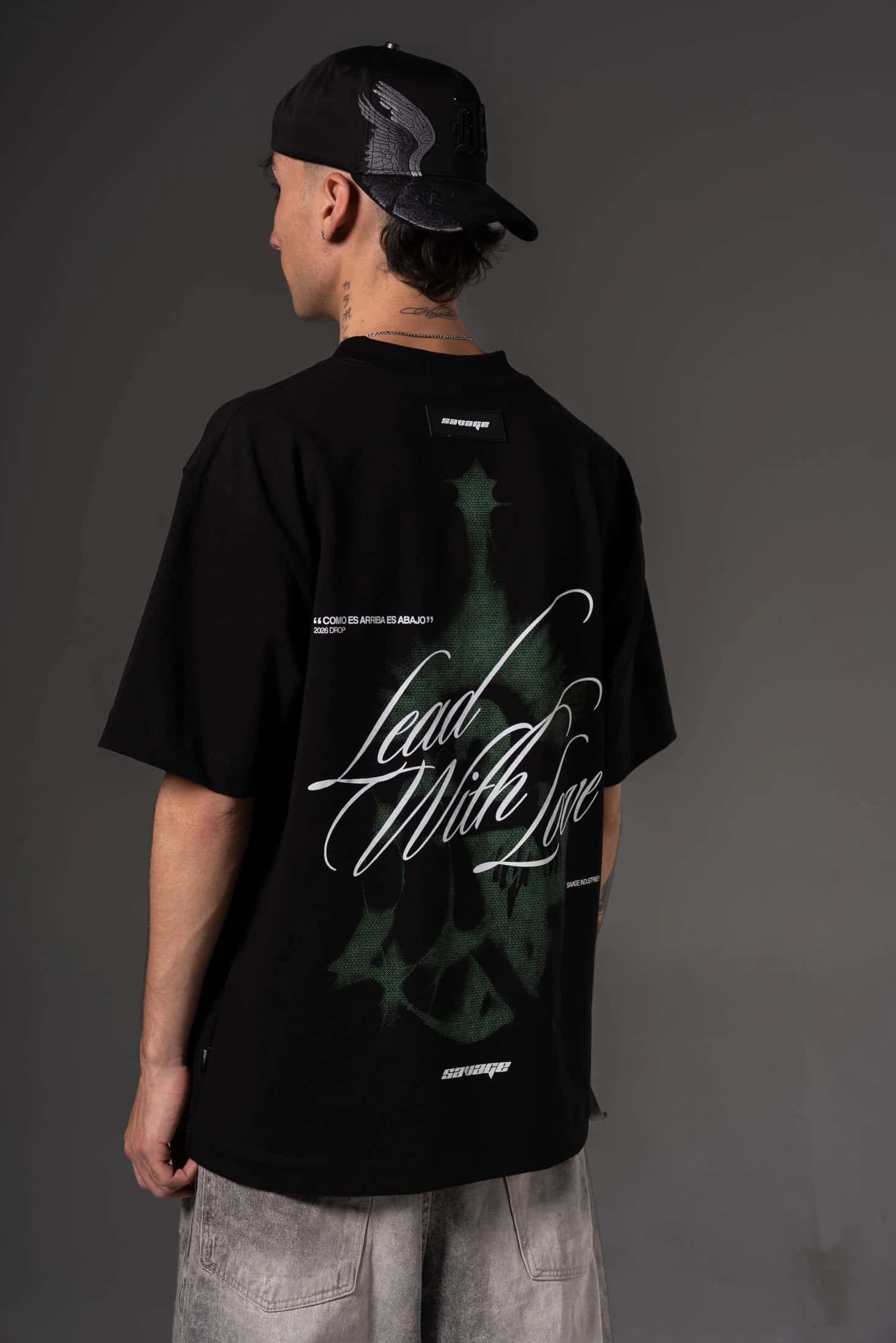 Camiseta Oversize  Como es arriba es abajo savage  250 gramos 14647 - miniatura 3
