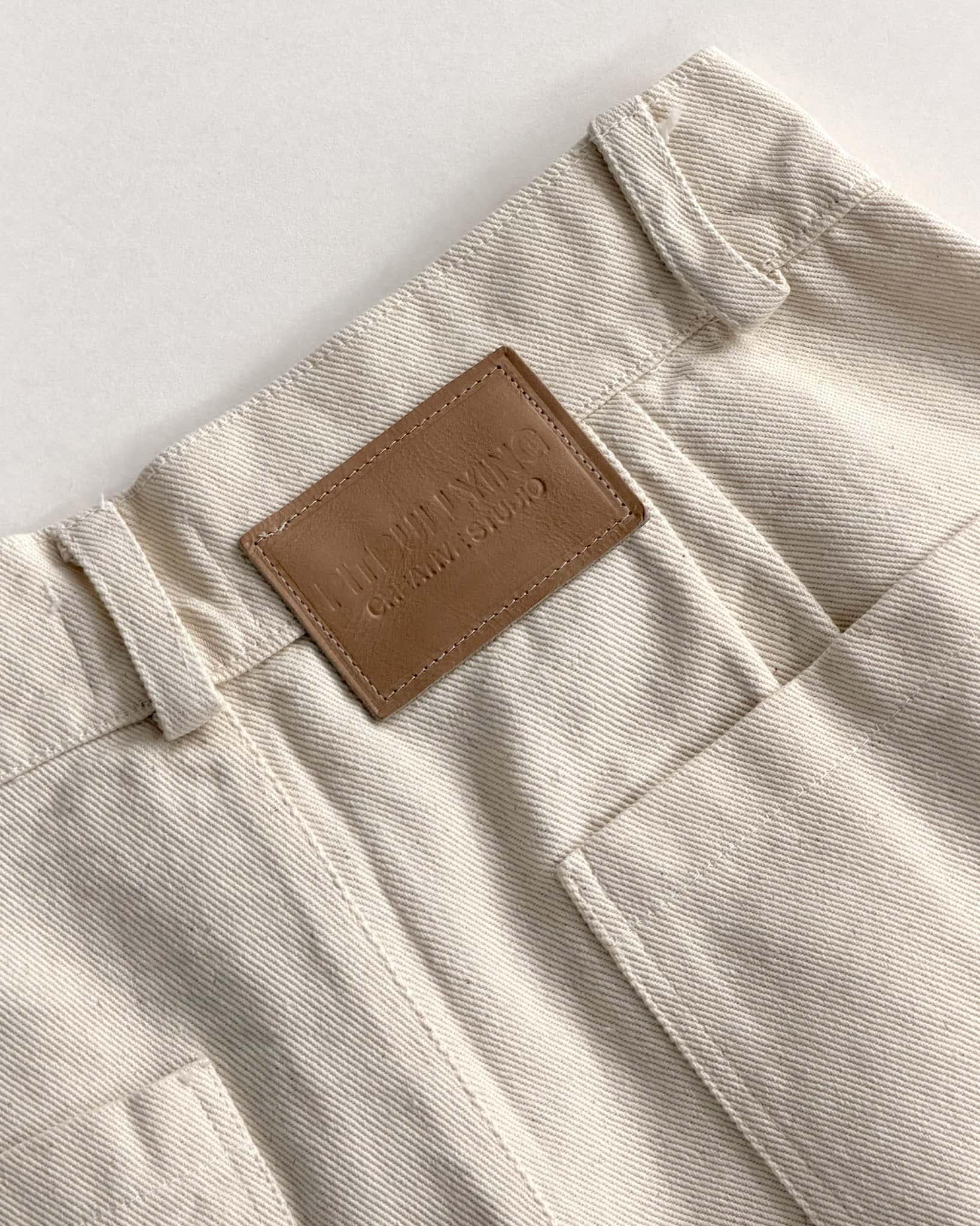 JORT DENIM JAPANESE BEIGE - miniatura 7