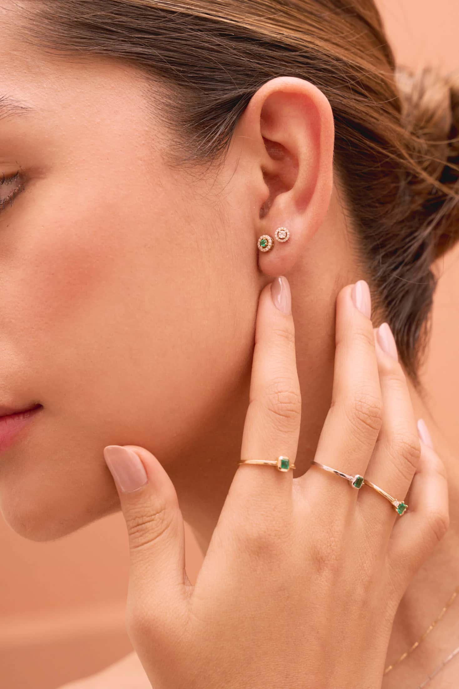 Aretes esmeralda jackets S - miniatura 2