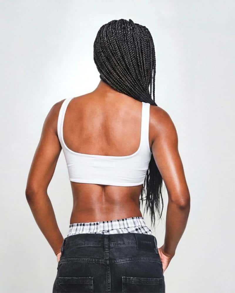 Crop Top Blanco Urban Fit - miniatura 2