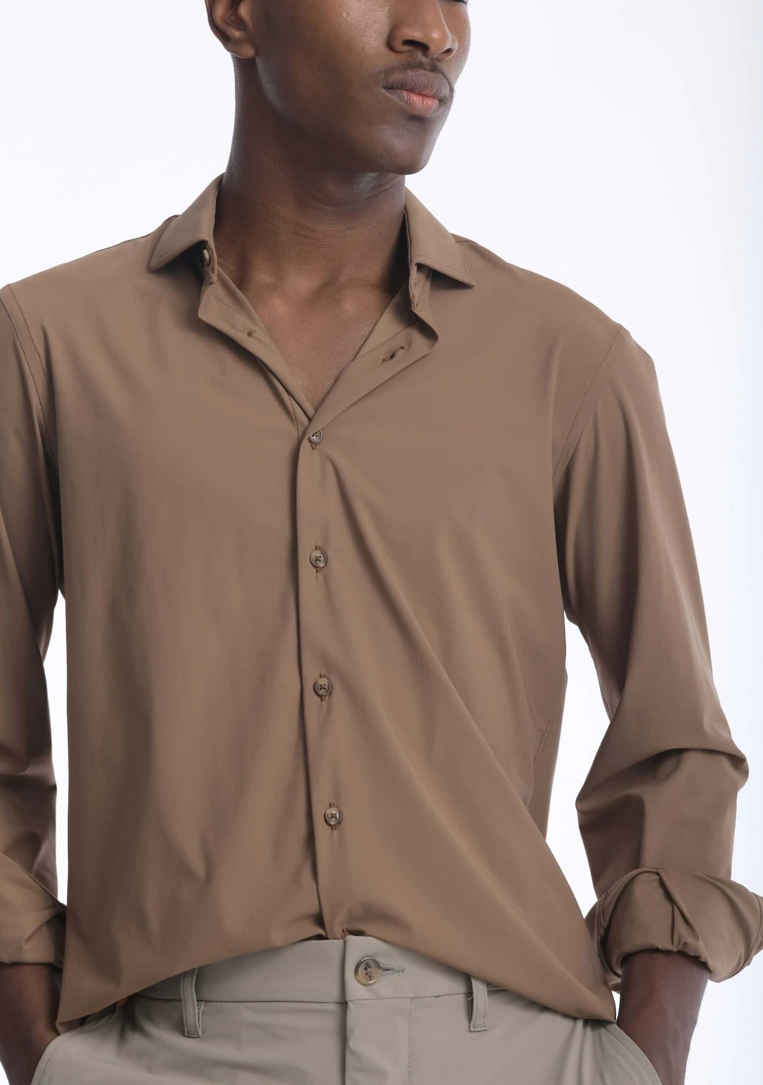 Camisa High Performance Taupe