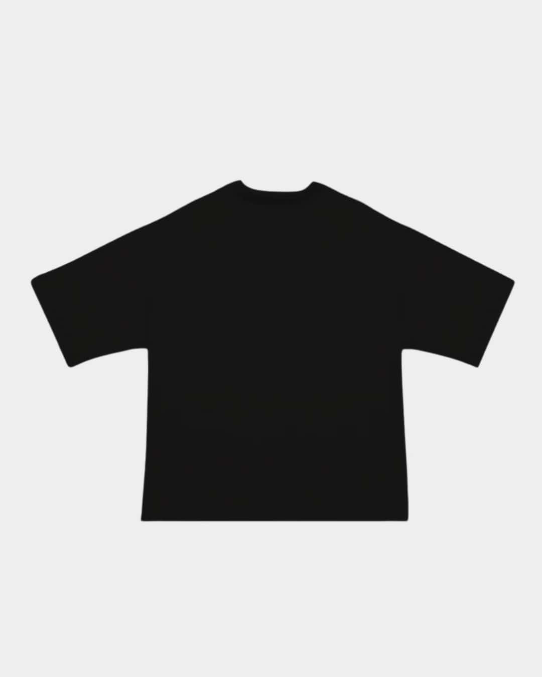 CAMISETA BLOCK VERDE NEON SOBRE NEGRO OVERSIZE - miniatura 2