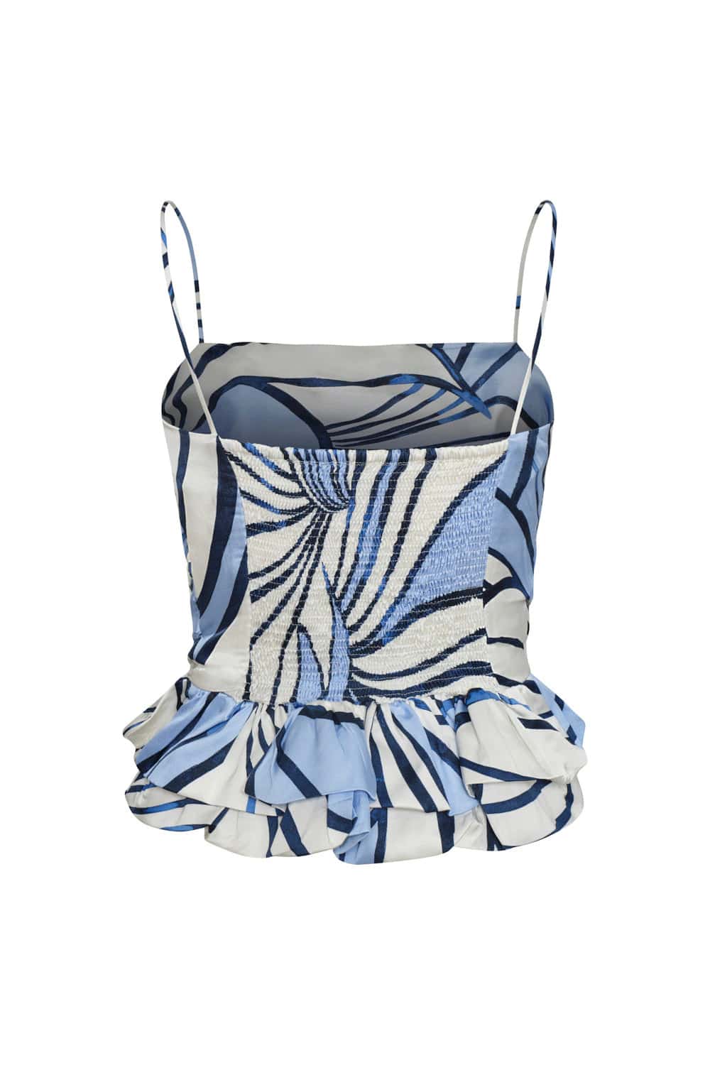 Crop top maia ivory navy - miniatura 3