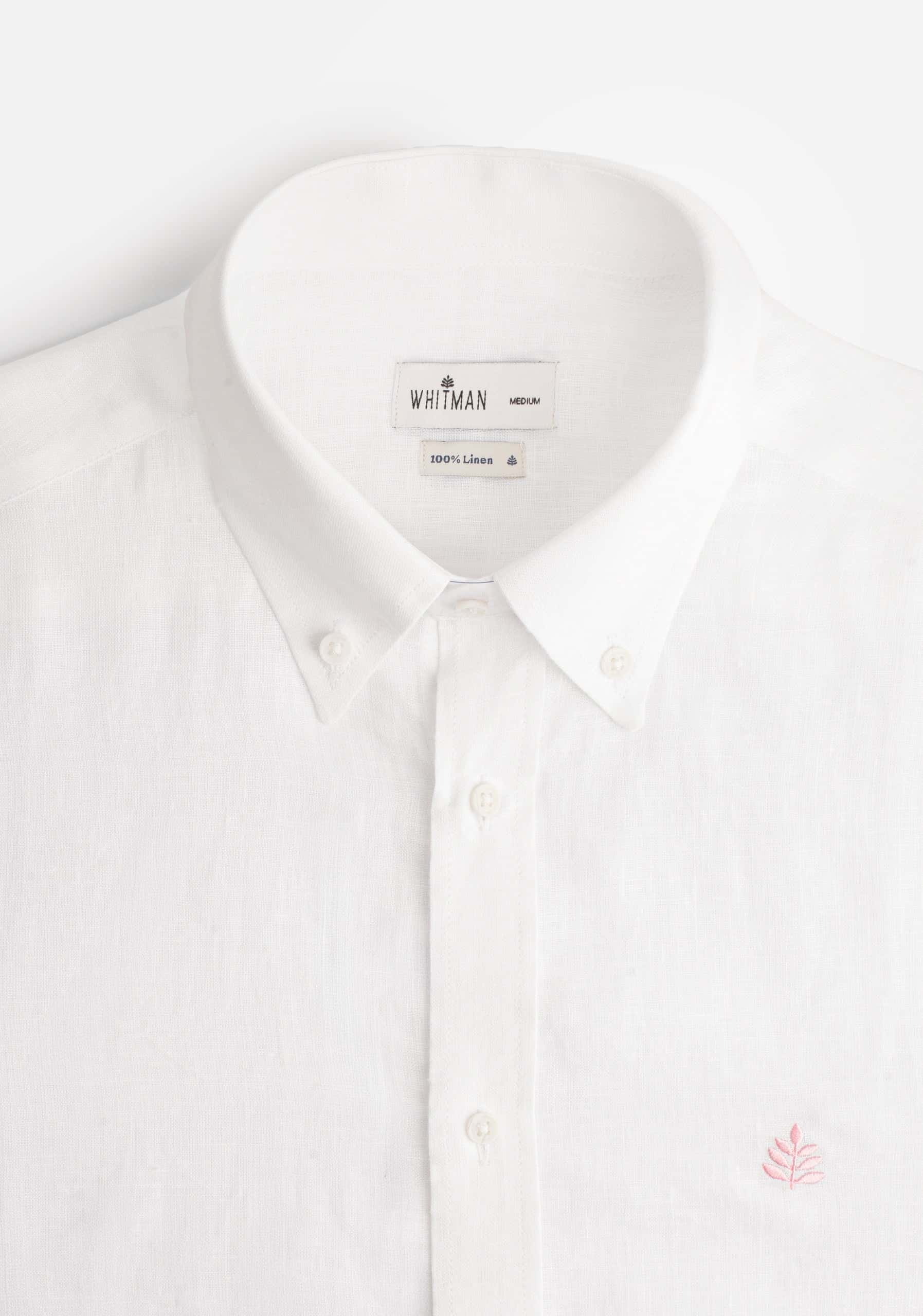 Camisa H CBD Lino L-Ros Blanco - miniatura 3