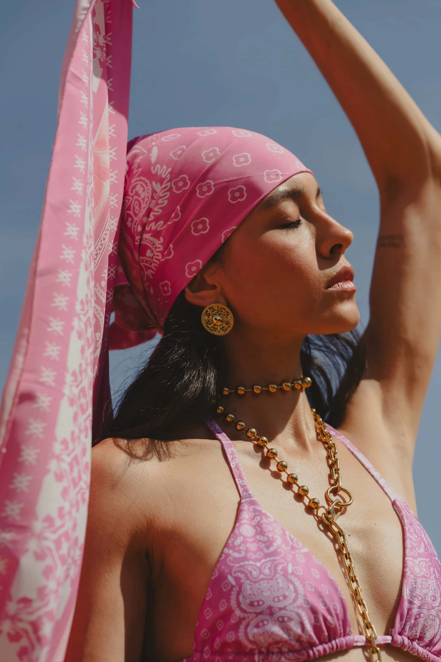 PAÑOLETA BANDANA PINK