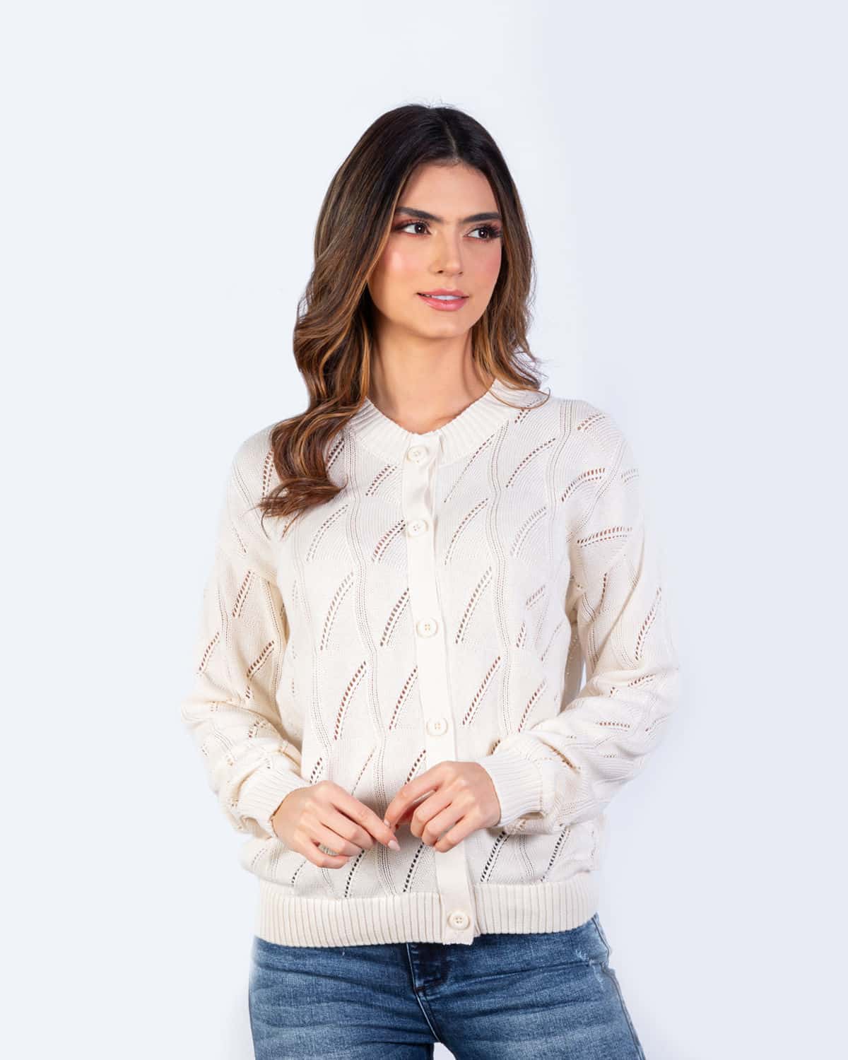 Sweater ivory para mujer