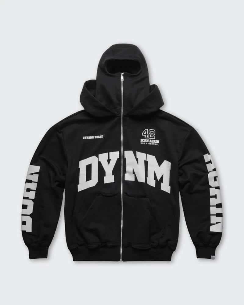 Hoodie Negro con Balaclava Street Armor