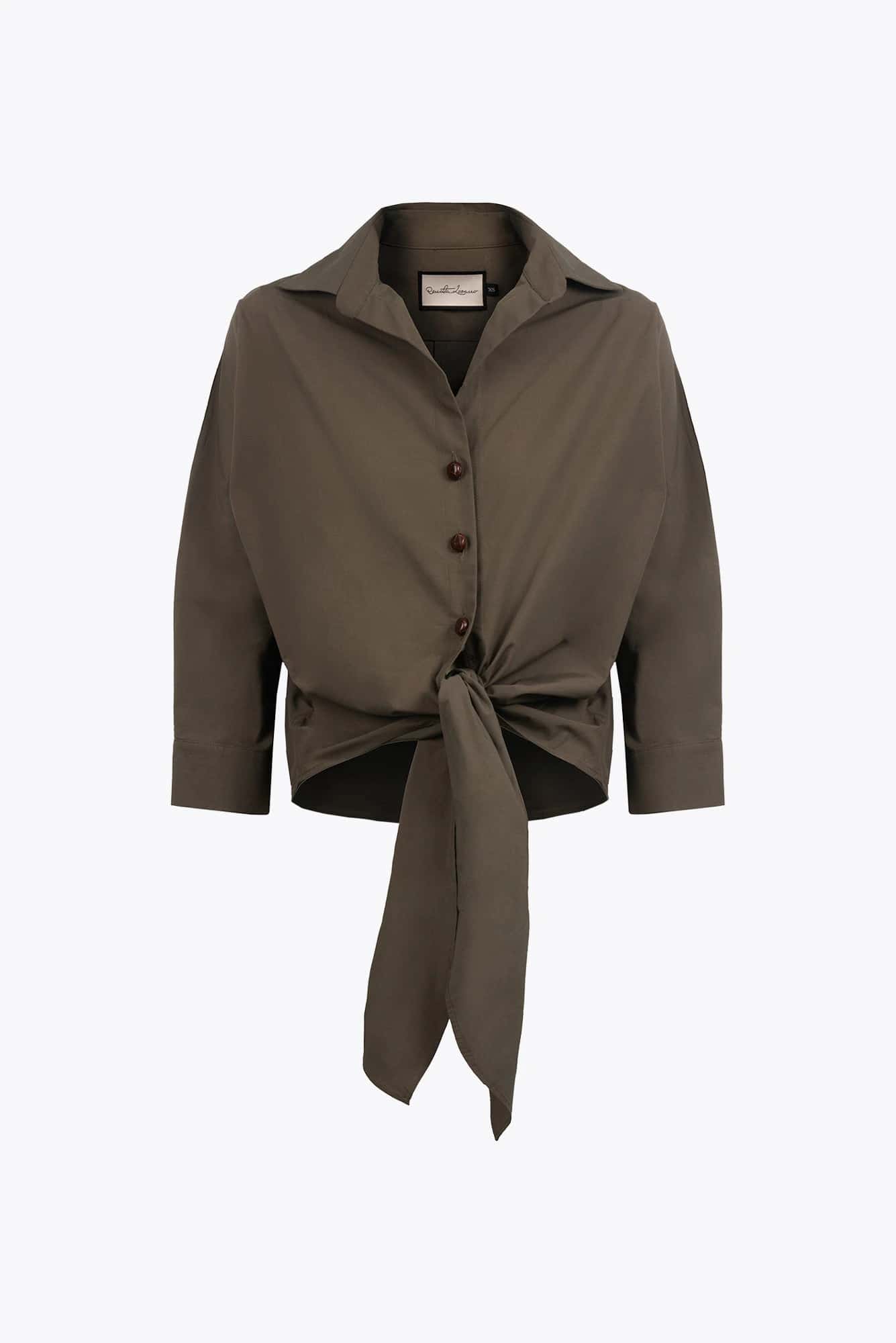 Camisa Veta Taupe