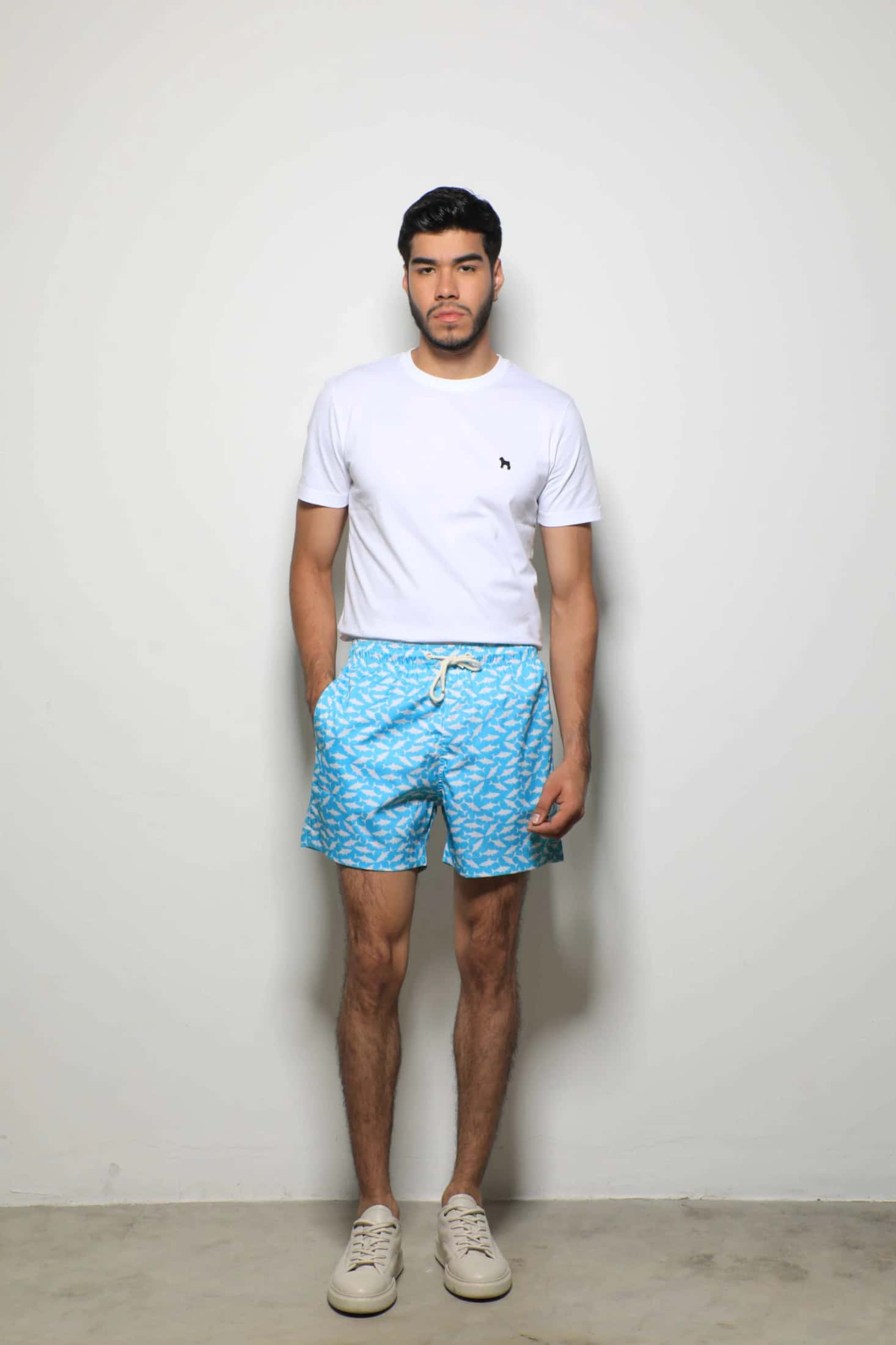 Pantaloneta de Baño Azul Turquesa