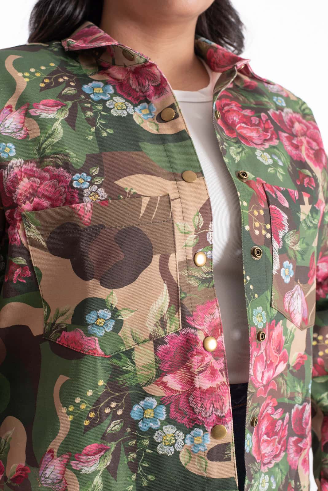 Chaqueta Flores Estampada - miniatura 4