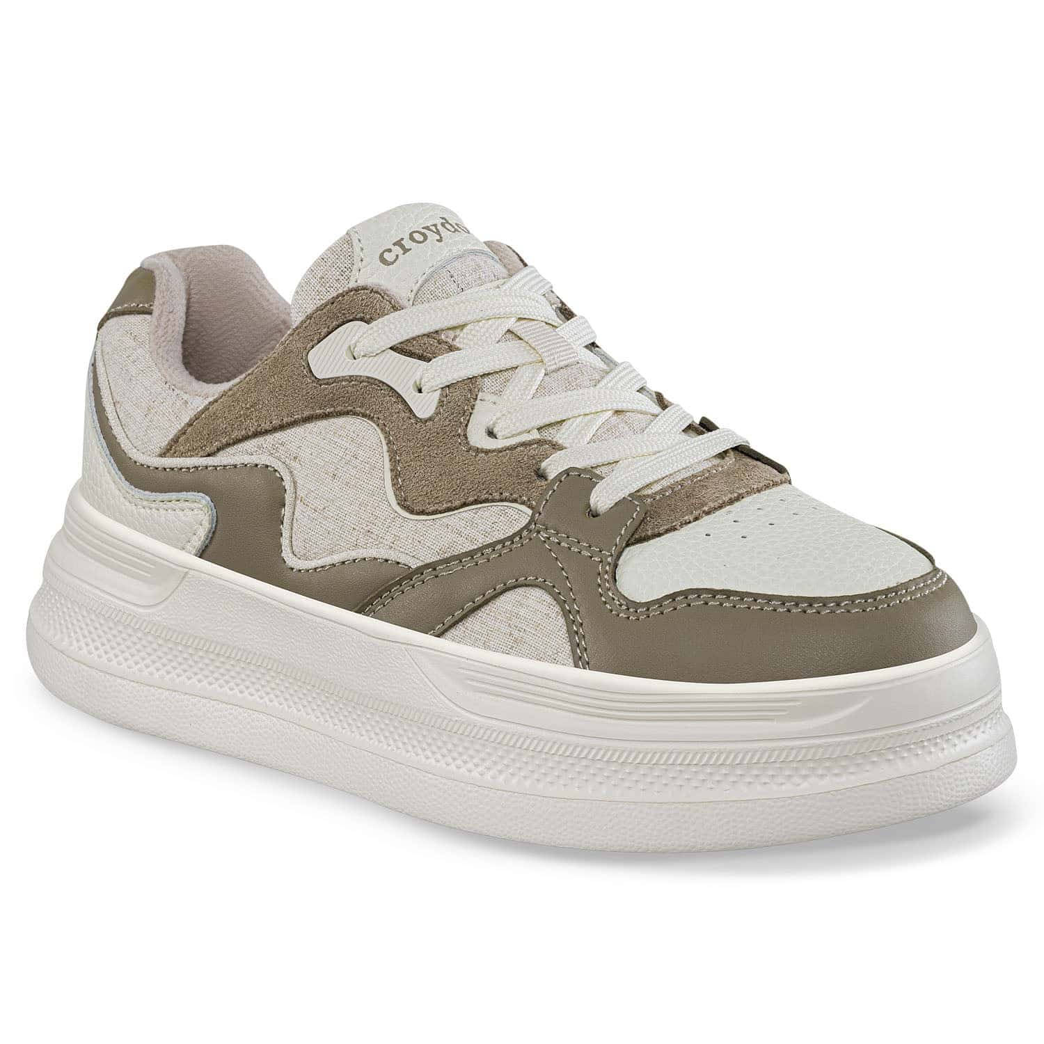 Tenis Casuales Bizof Beige Croydon Para Mujer