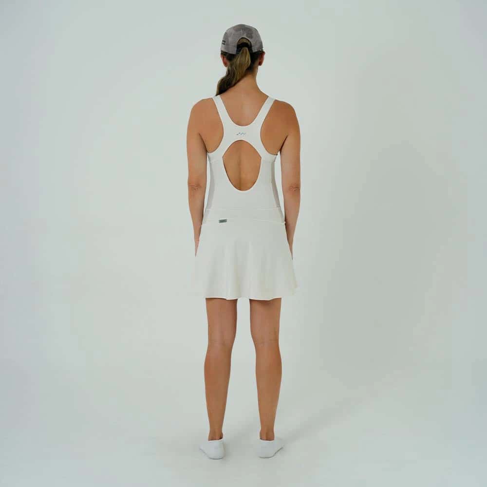 VESTIDO RUNNING/PÁDEL BOUNCE MARFIL PARA MUJER - miniatura 2