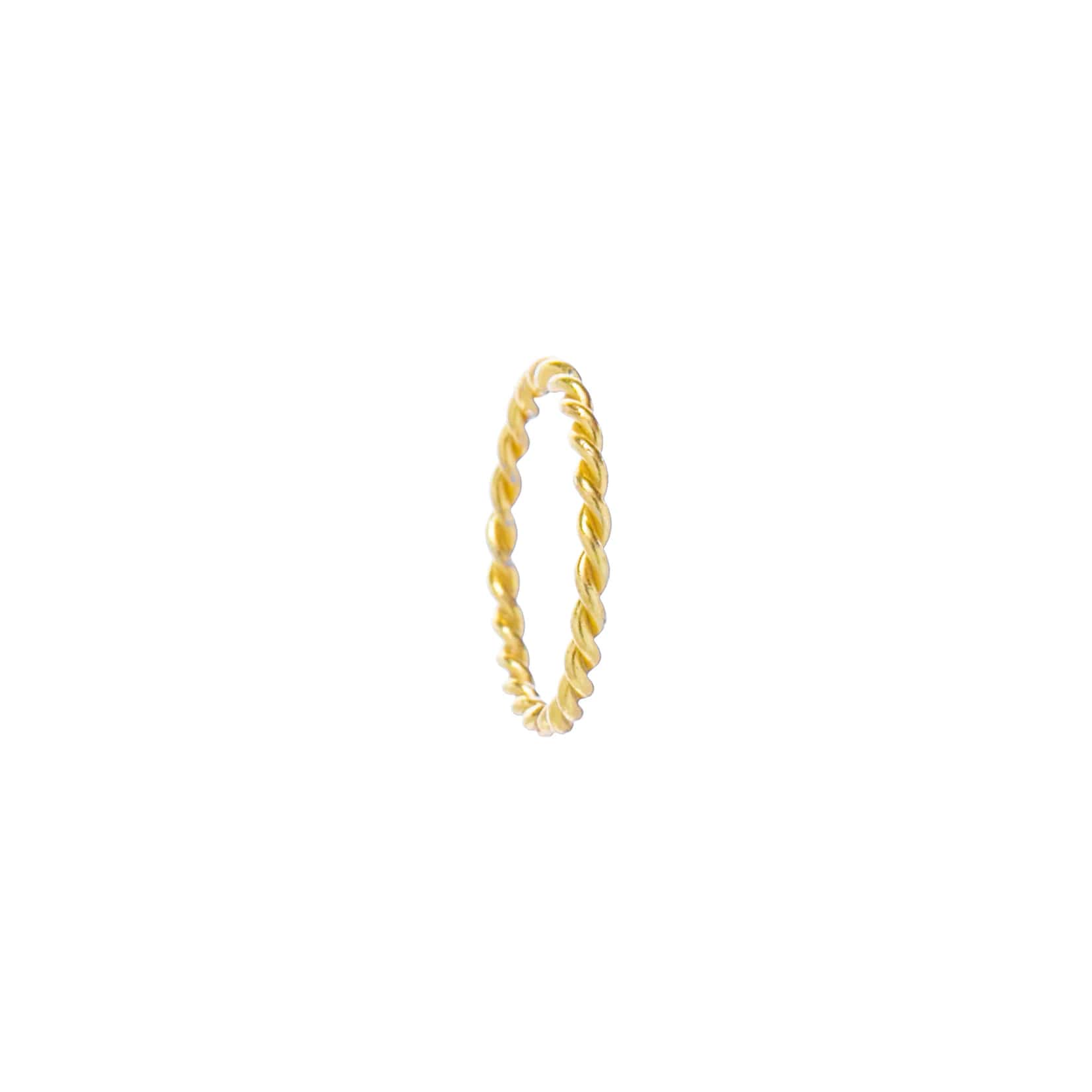 Anillo Trenza Delgado Oro 18K