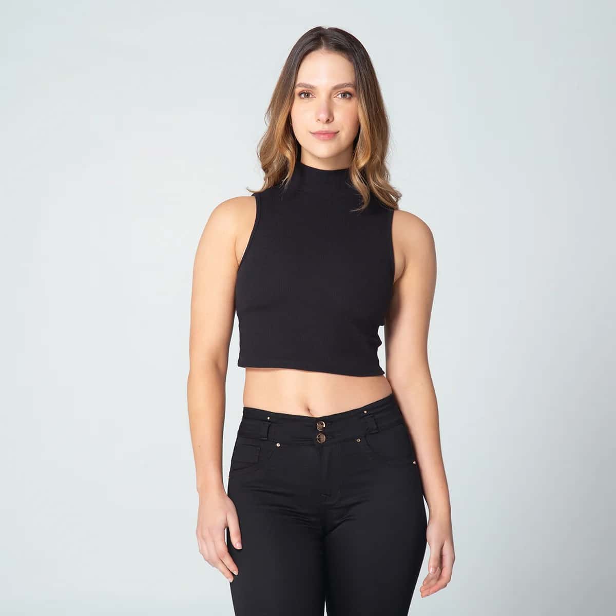 Crop Top Cuello Tortuga Sasha