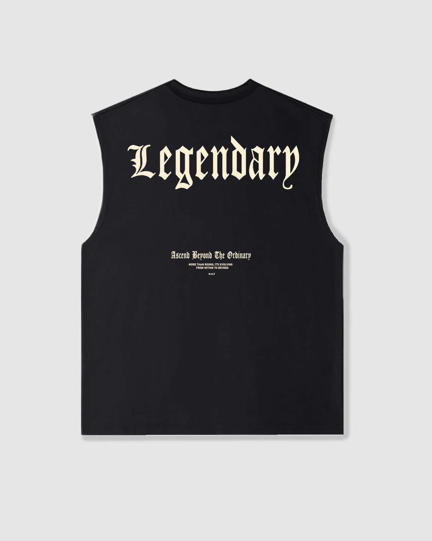 Oversized Sleeveless Legendary Black