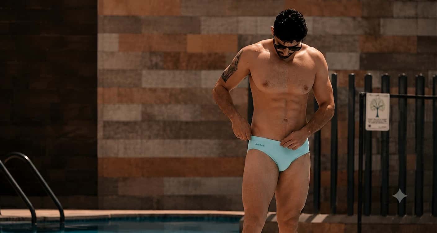 Bañador Azul Claro