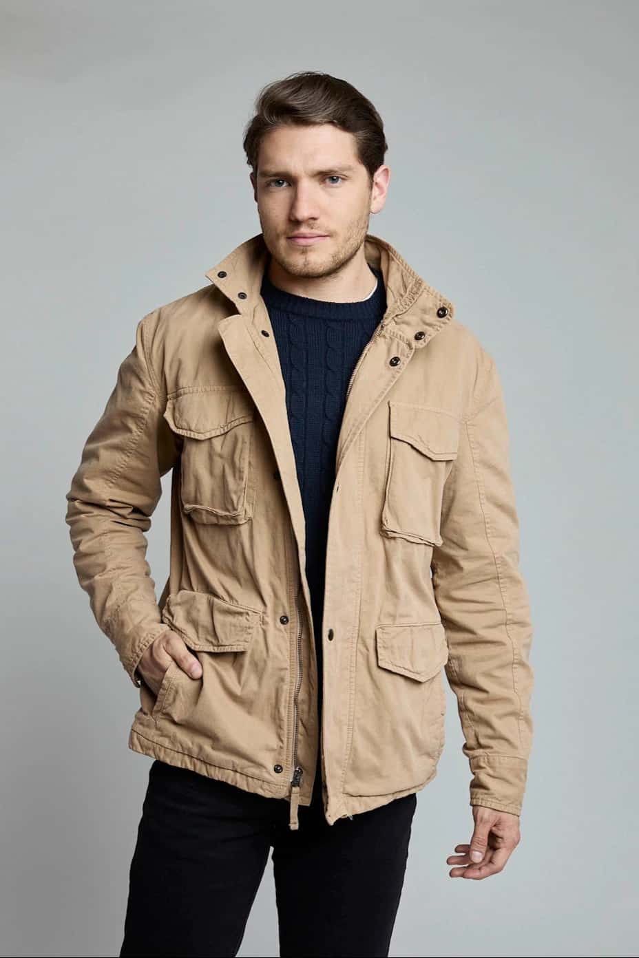 Chaqueta Cargo Khaki
