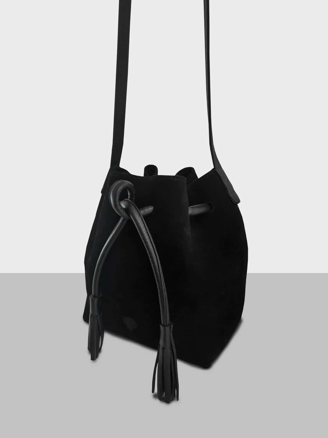 Boho Bucket - Negro, Edición en gamuza. - miniatura 4